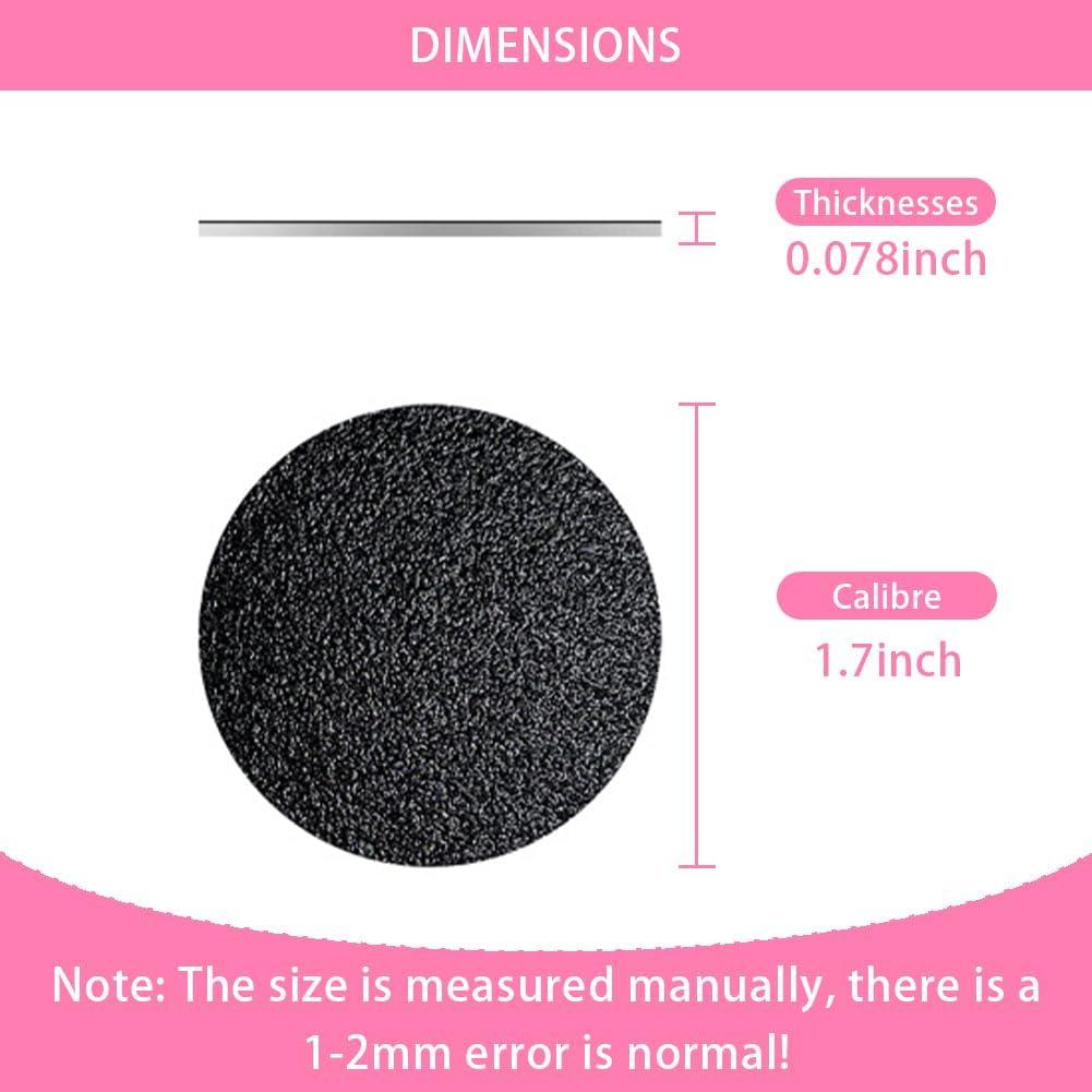 Juego de 60 Discos de Lija para Removedor de Callos HayZBao - 30 Grano Fino y 30 Grano Grueso