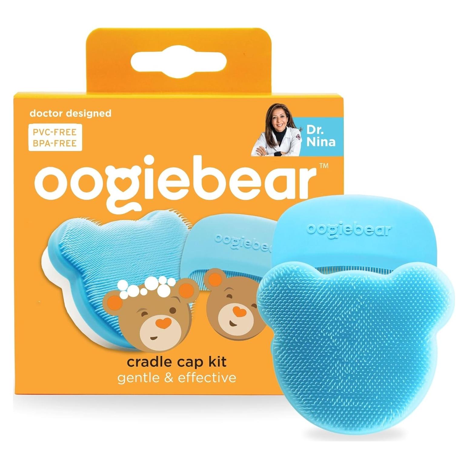 Kit de Cepillo para Costra Láctea Oogiebear - Cuidado Suave Bebés