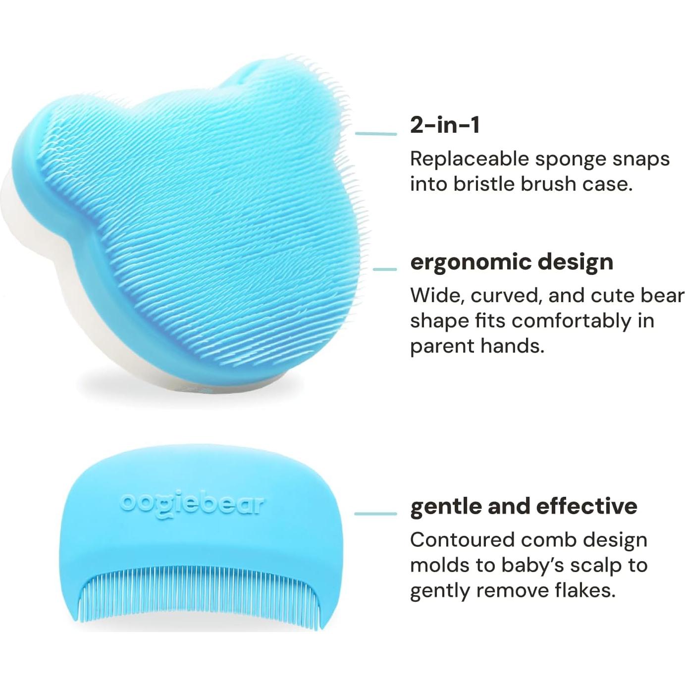 Kit de Cepillo para Costra Láctea Oogiebear - Cuidado Suave Bebés