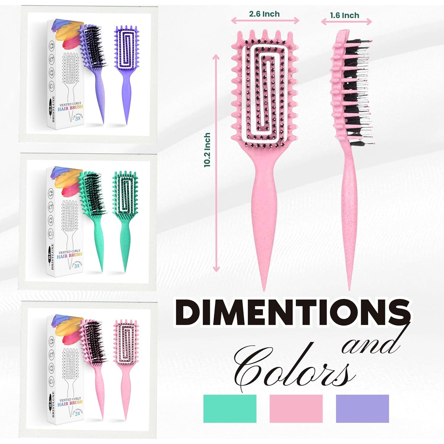 Cepillo Definidor de Rizos BRISTLUXE Ventilado Unisex 26cm