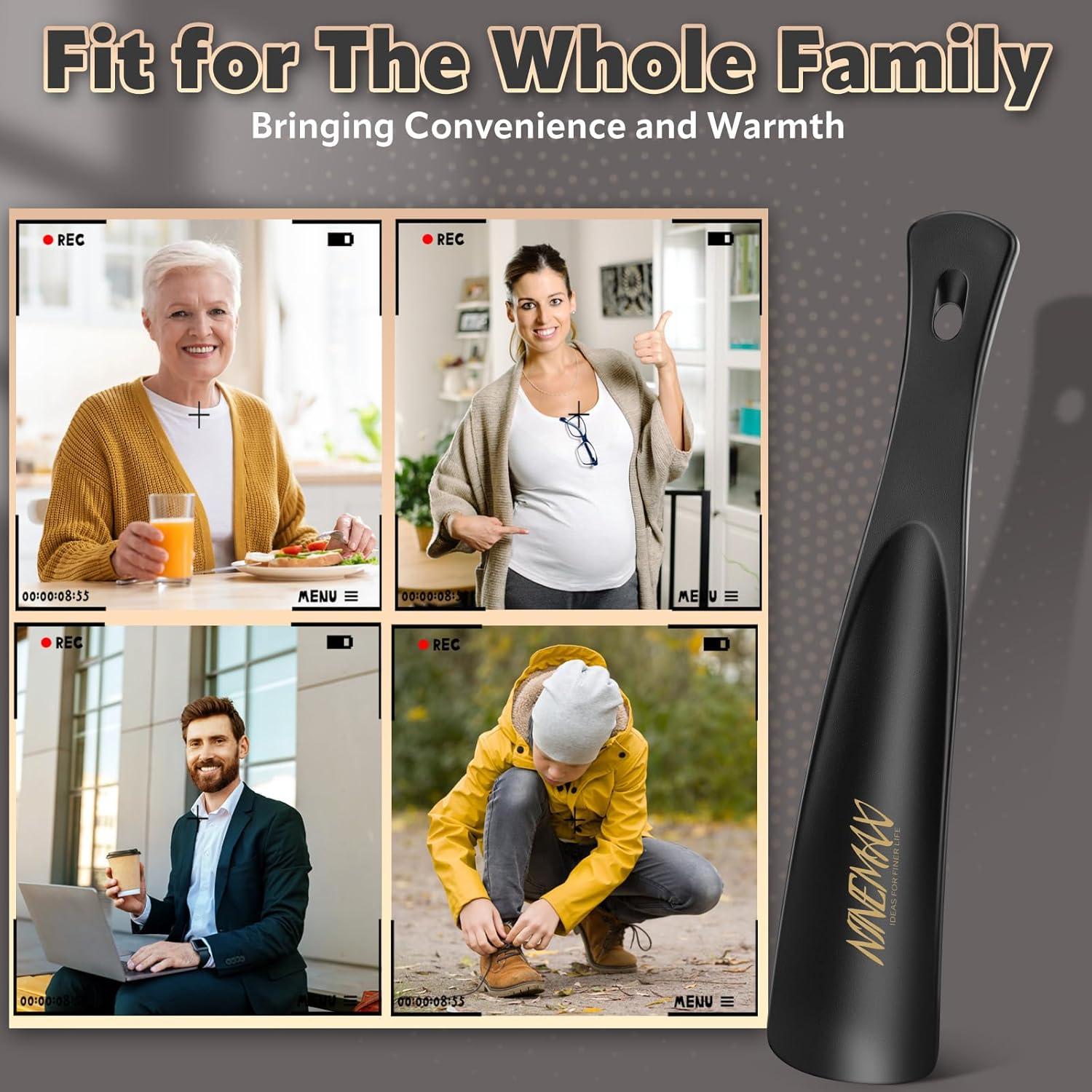 Cuerno de Zapato NINEMAX 19cm Plástico Portátil Negro