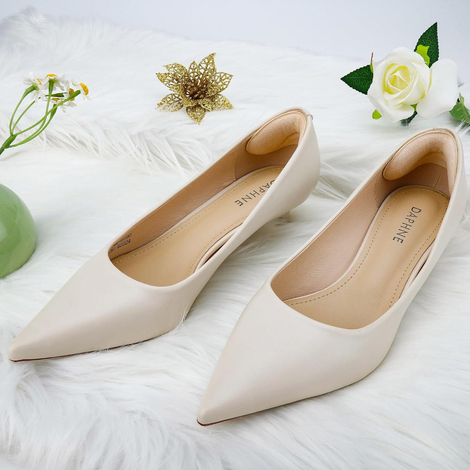 6 Pares Almohadillas Talones Antideslizantes Comfowner Albaricoque