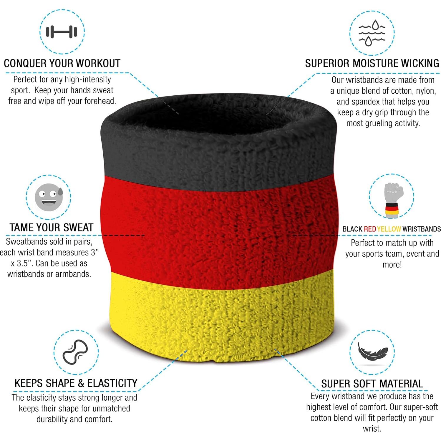 Conjunto de Muñequera y Diadema Suddora - Absorción Sudor