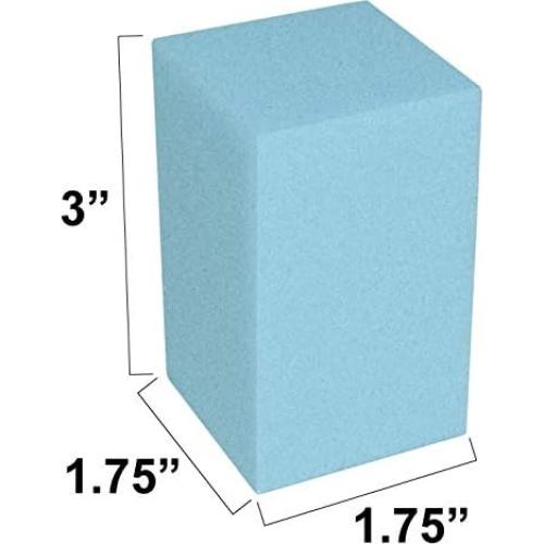 Ejercitadores de Mano de Espuma Azul Rehabilitation Advantage - Paquete de 16