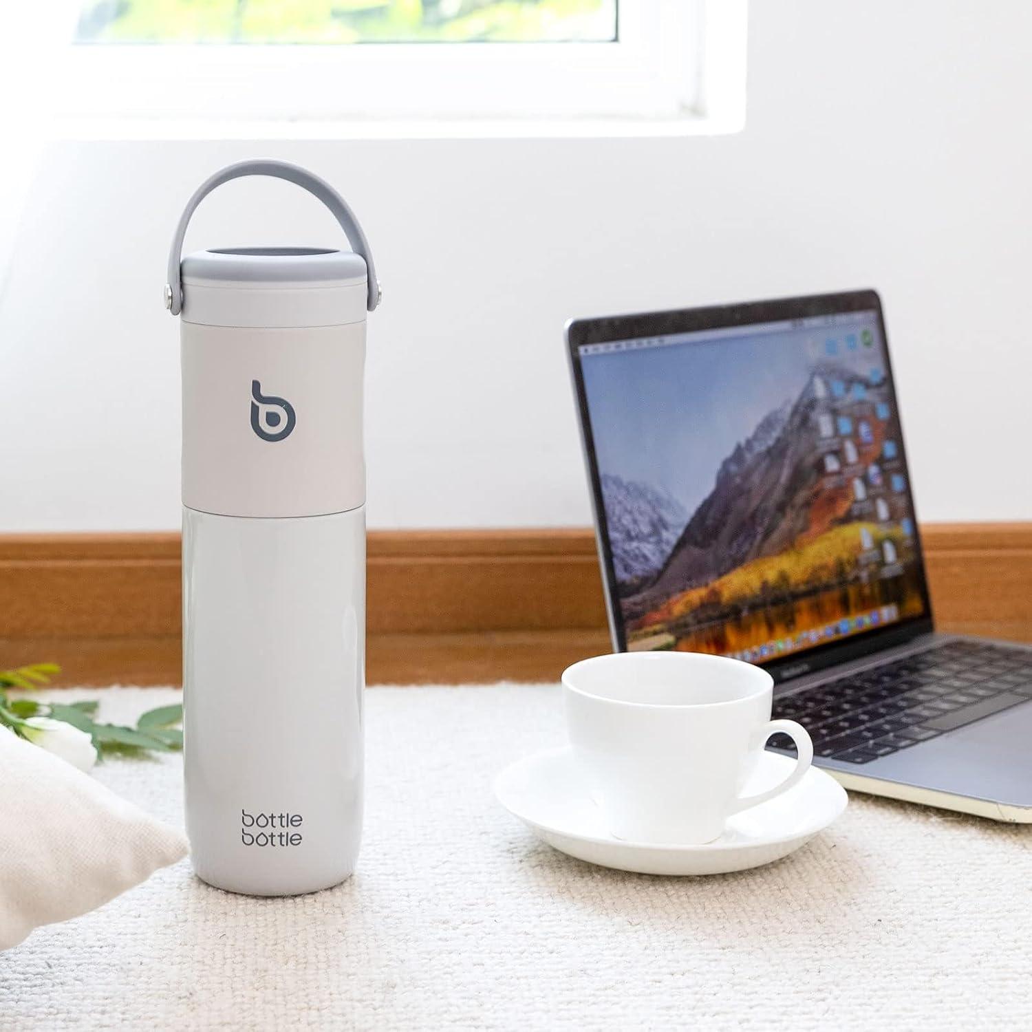 Botella de Agua Mágica BOTTLE BOTTLE 0.5L Gris