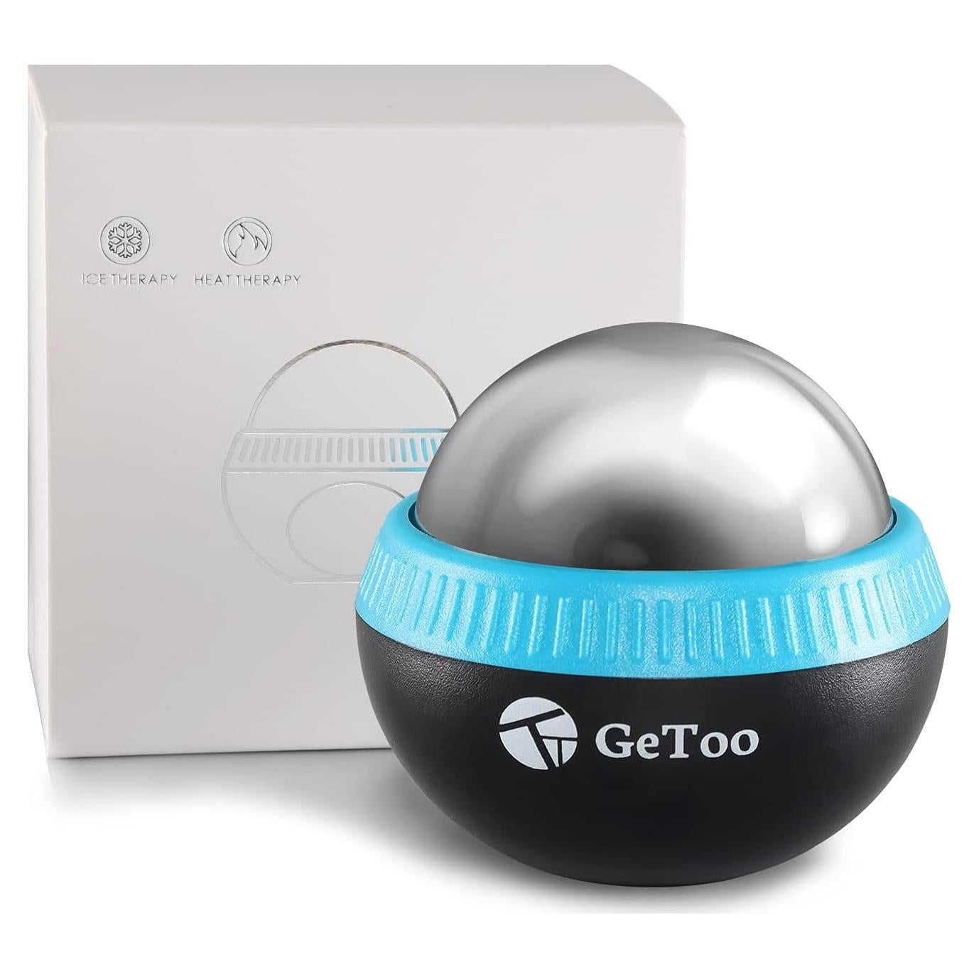 Rodillo de Masaje Frío GeToo - Bola de Hielo 7.1 cm para Alivio Muscular