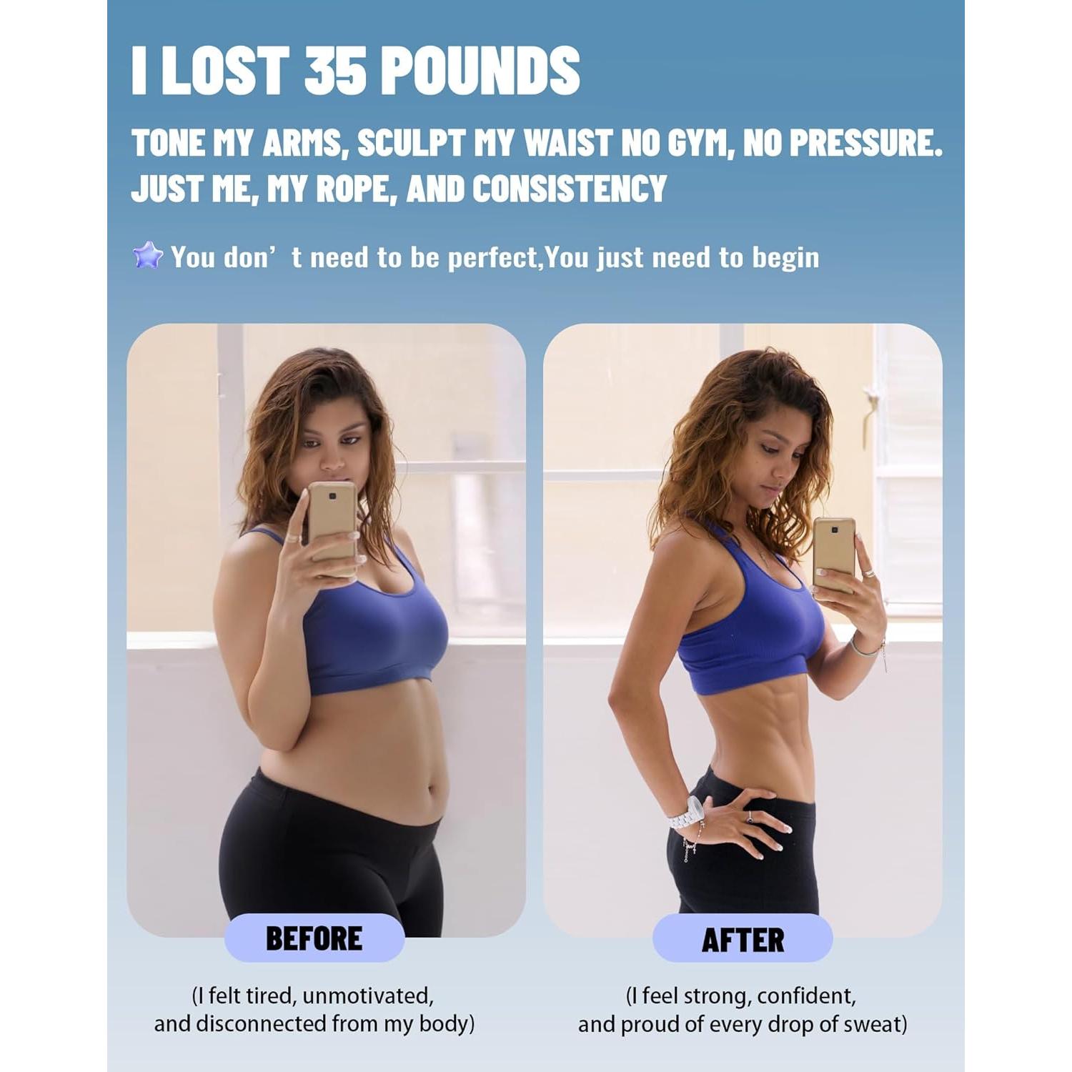 Cuerda de Salto con Peso Nonogo 0.45kg Ajustable 10mm PVC