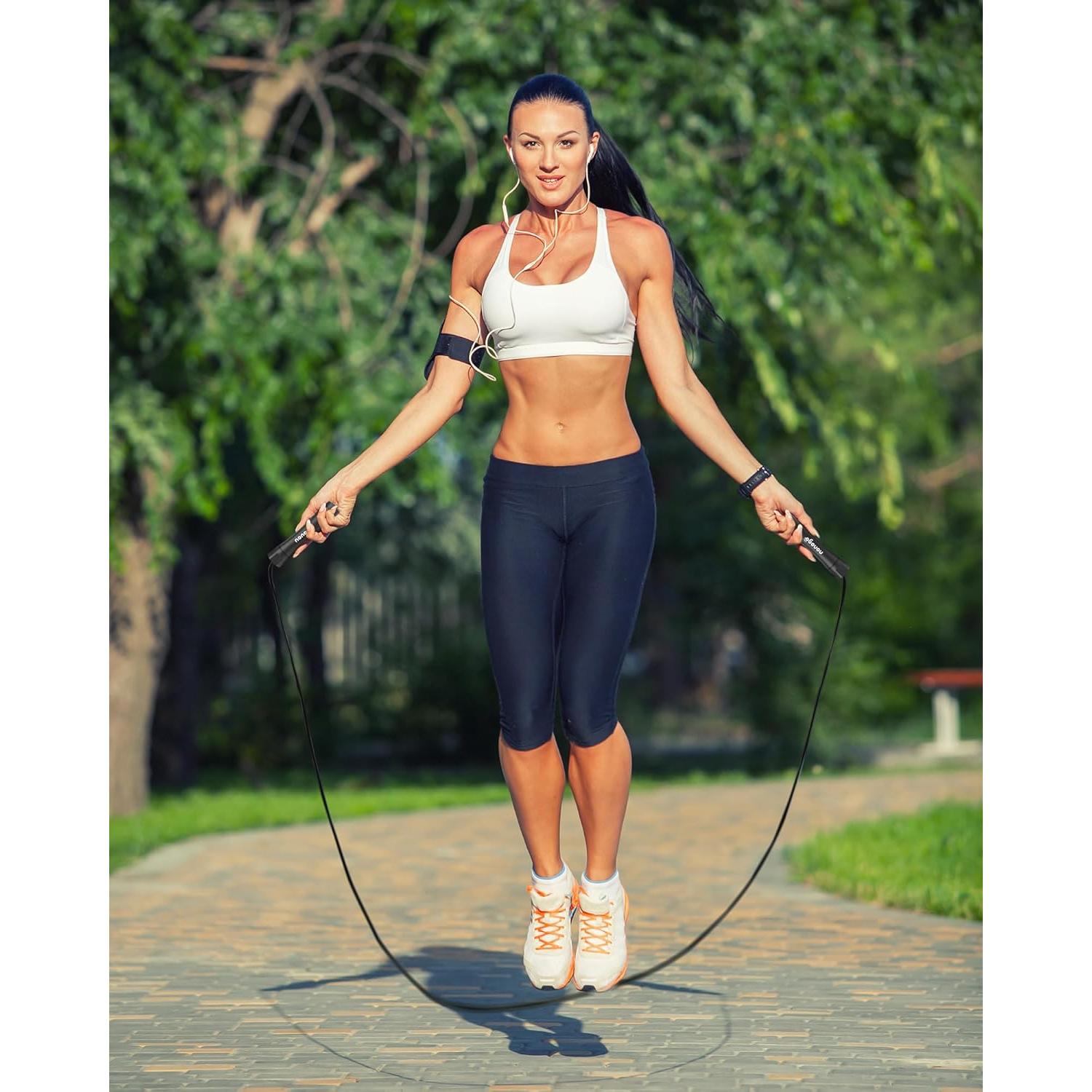 Cuerda de Salto con Peso Nonogo 0.45kg Ajustable 10mm PVC