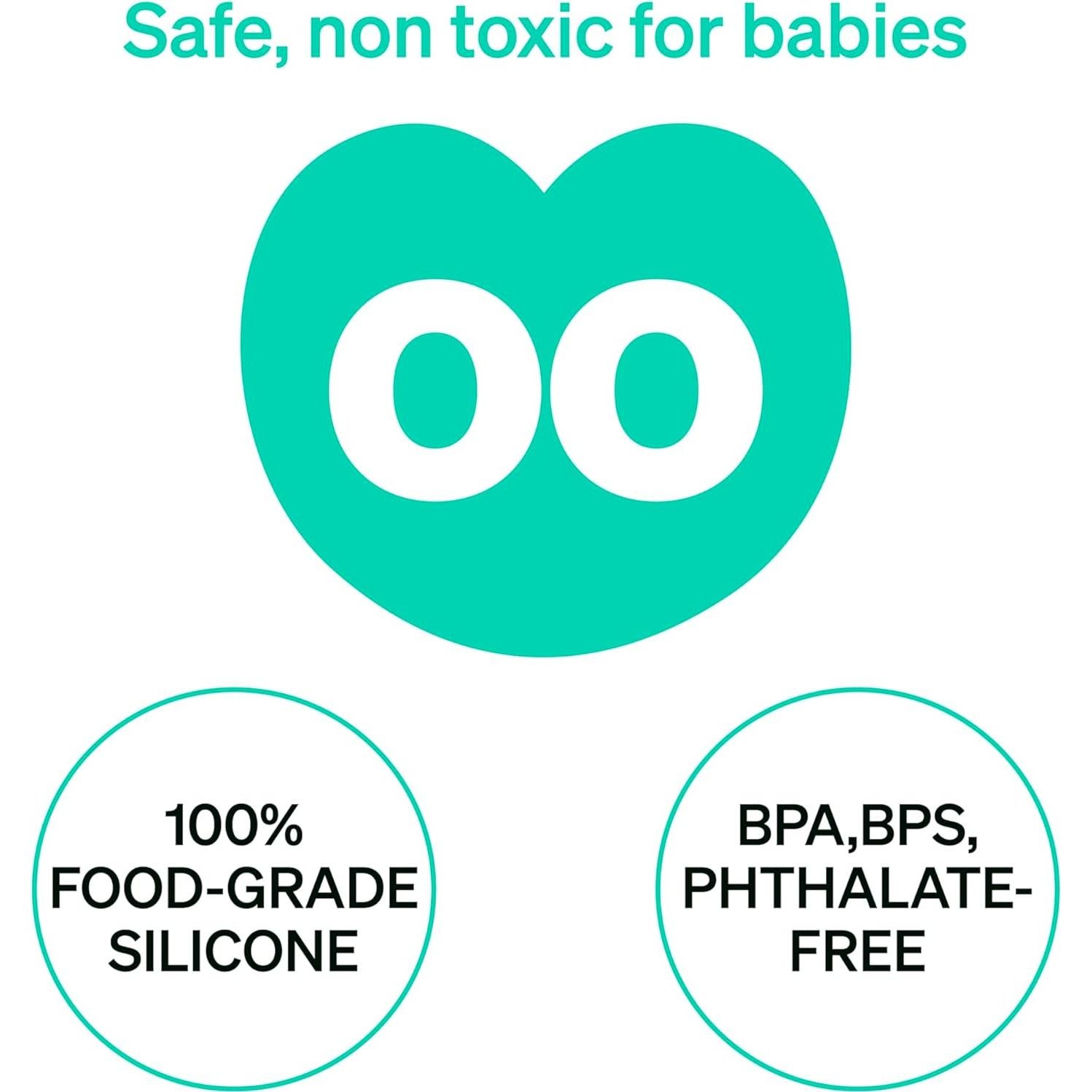 Cepillo de Dientes para Bebés LoveNoobs Verde 4-12 Meses