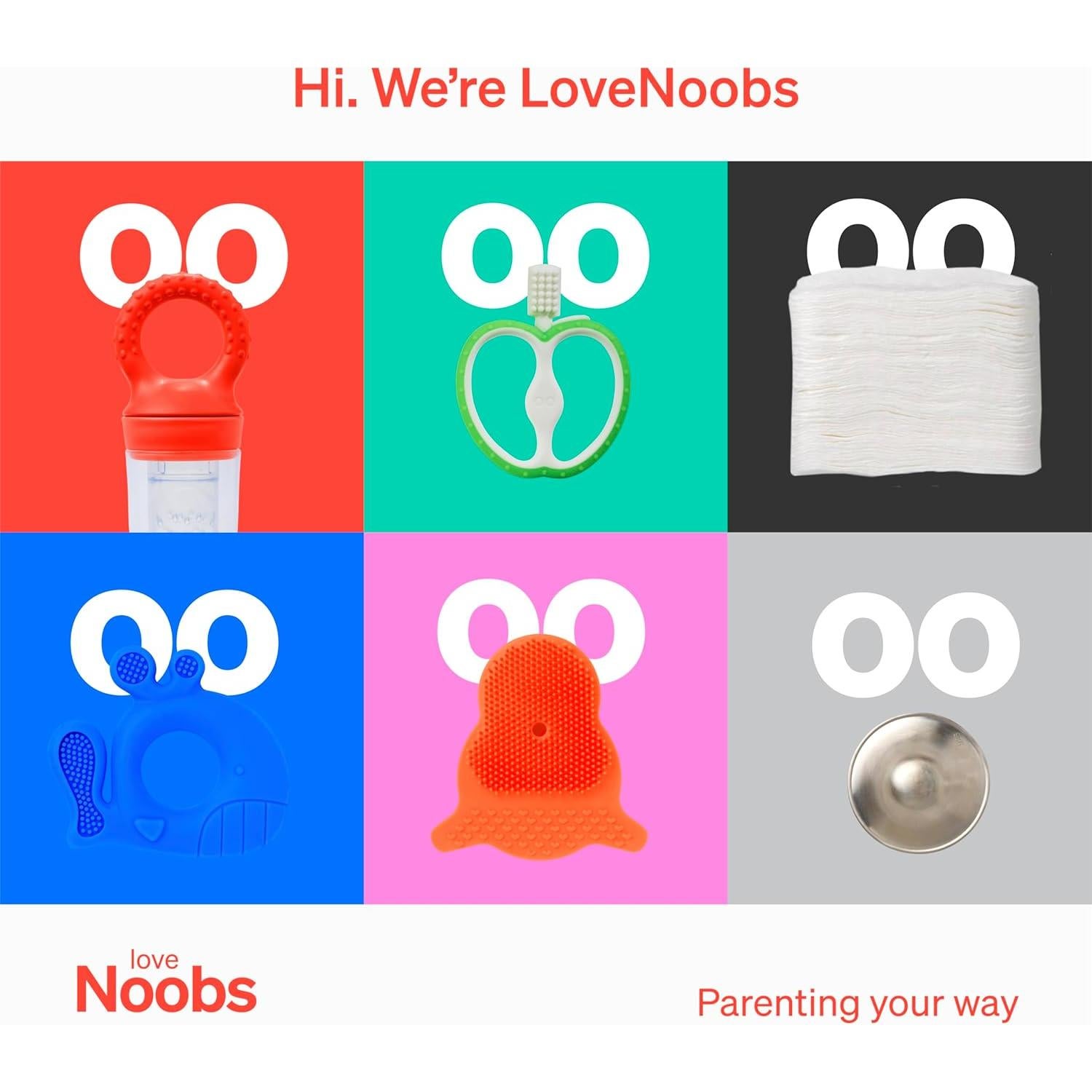 Cepillo de Dientes para Bebés LoveNoobs Verde 4-12 Meses