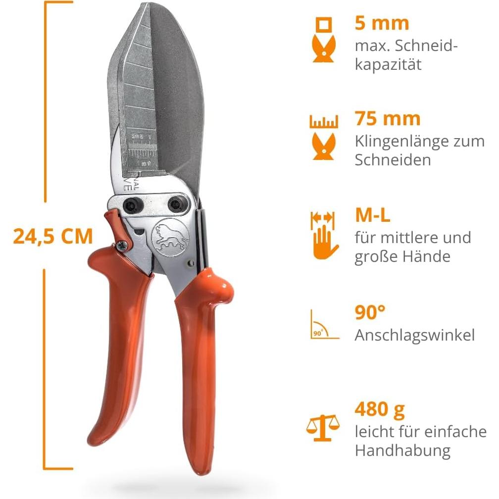 Tijeras Profesionales LÖWE 3.306/HÜ con Palanca 24.5 cm