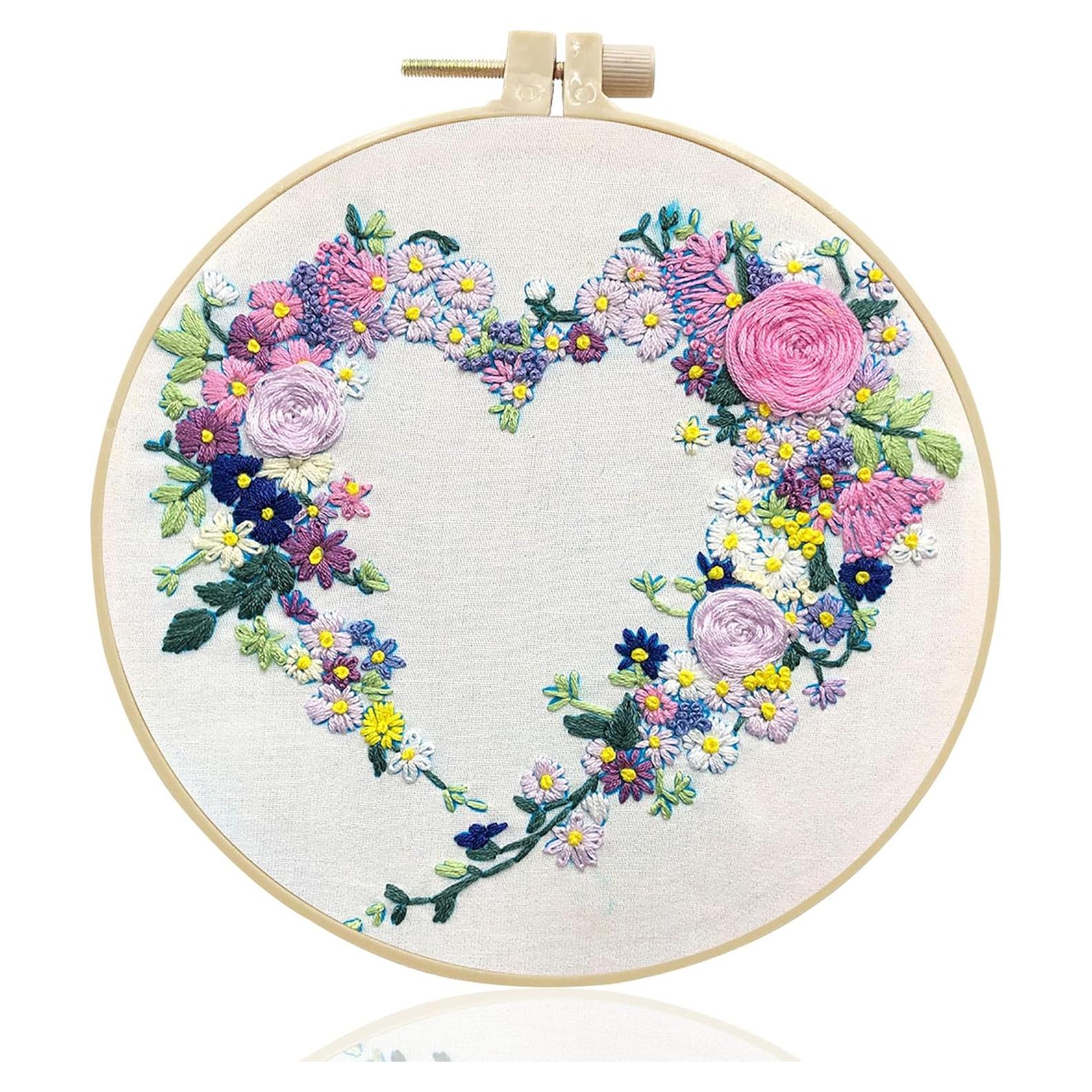 Kit de Bordado Maydear para Principiantes Floral 16 Piezas