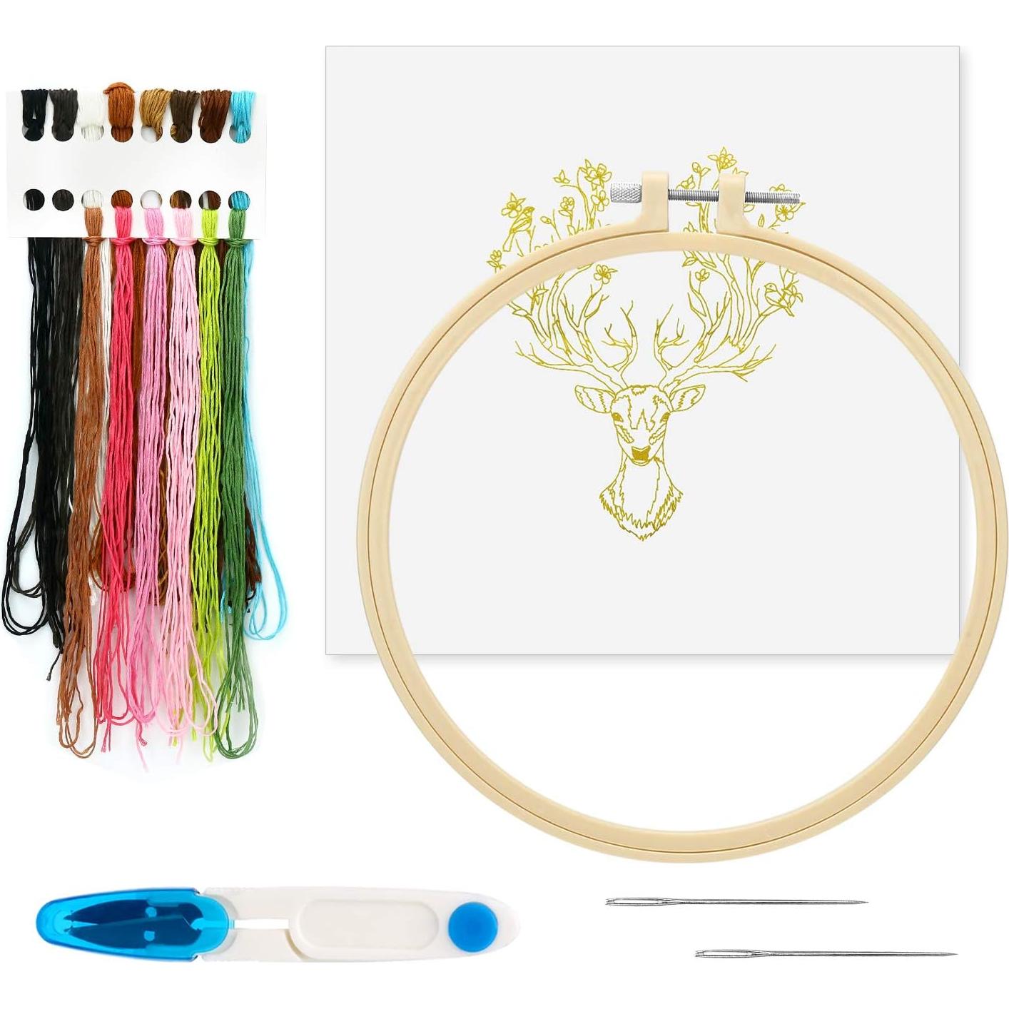 Kit de Bordado Maydear para Principiantes Floral 16 Piezas