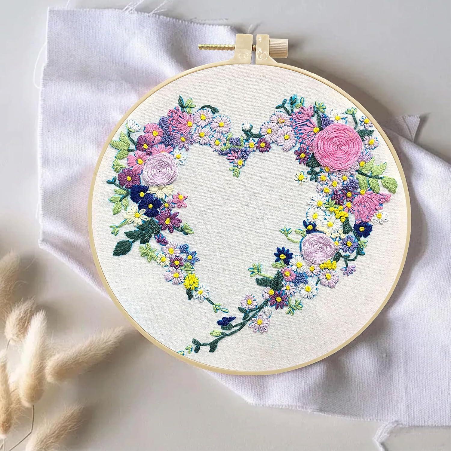 Kit de Bordado Maydear para Principiantes Floral 16 Piezas