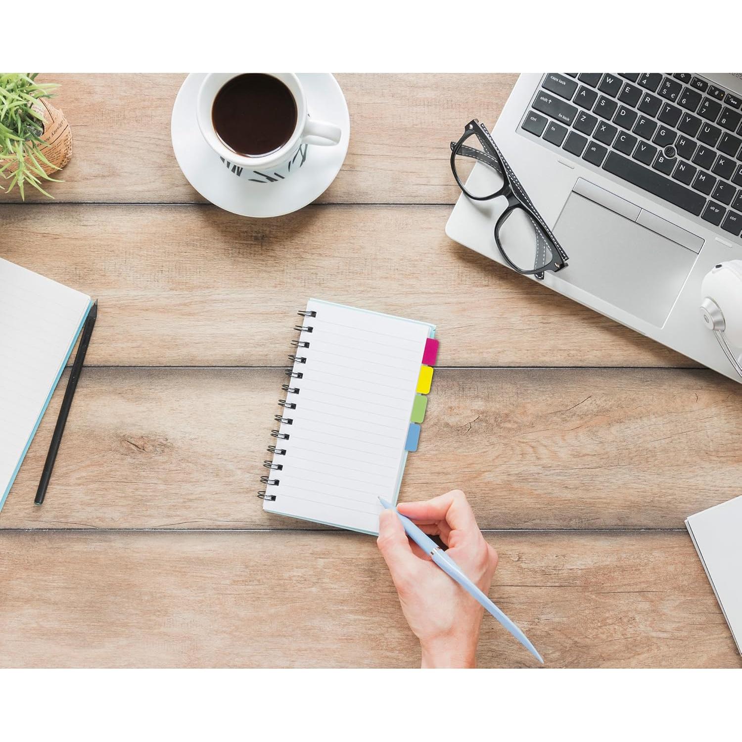 Pestañas Adhesivas Index Desk Tech 24 Hojas 6 Colores