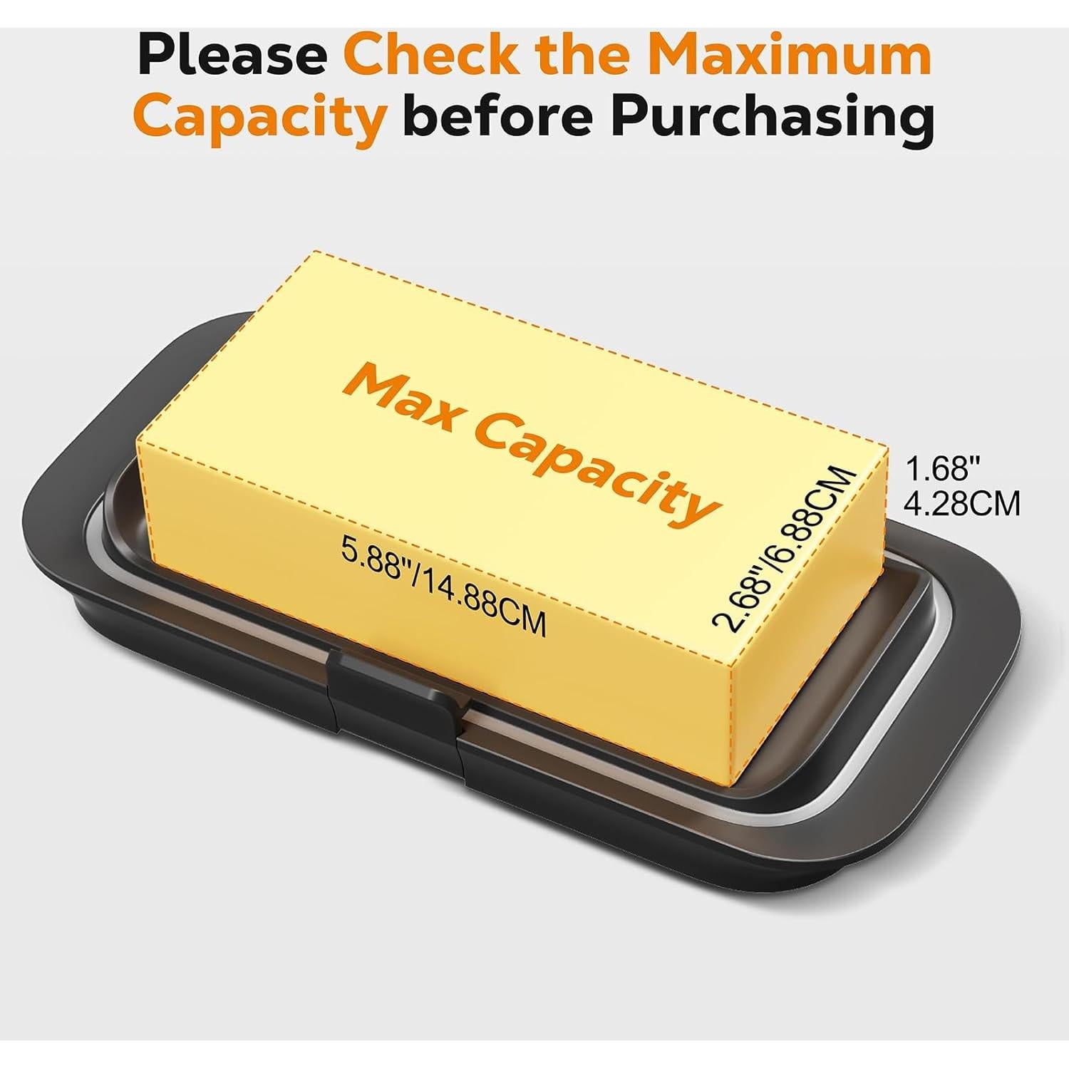 Plato de Mantequilla Hermético Pisol Grande 250g Negro