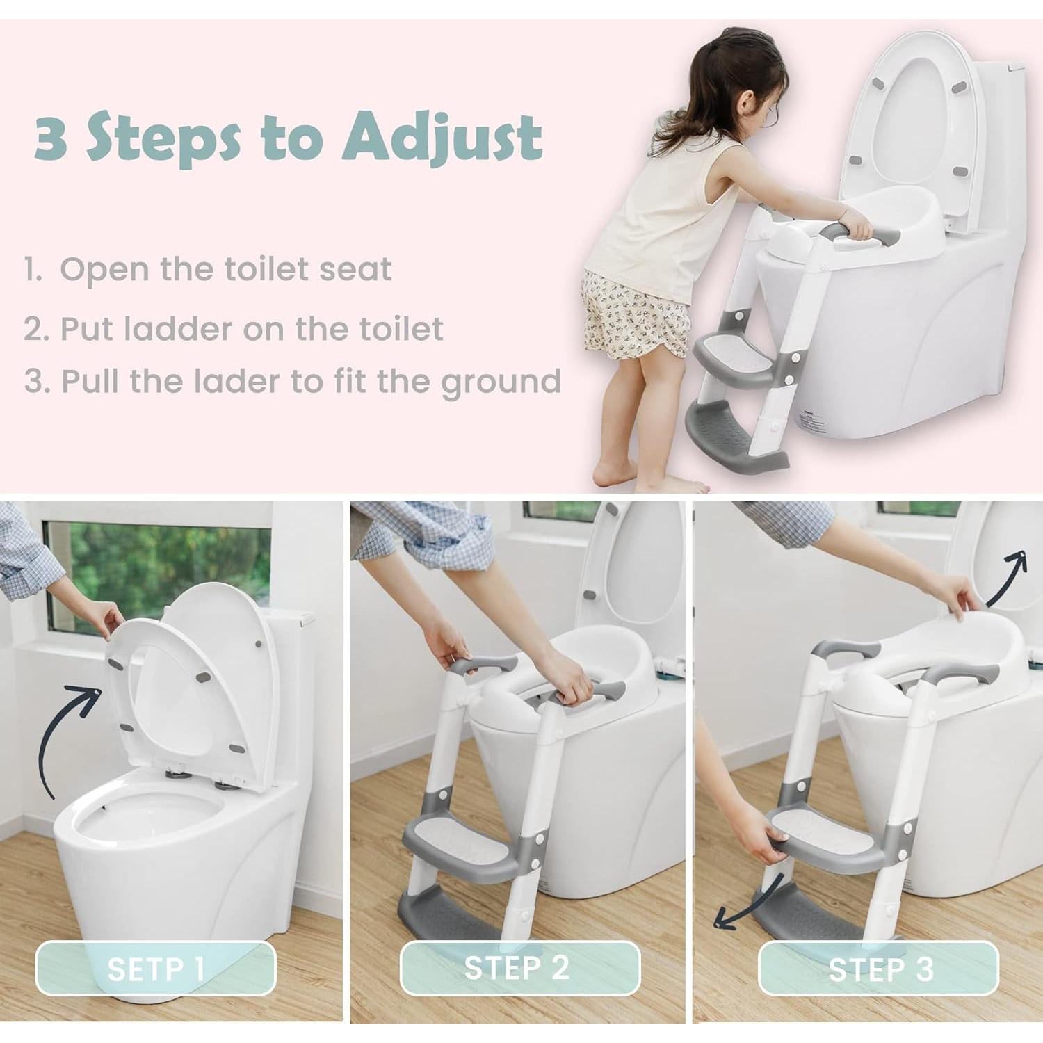 Asiento de Entrenamiento JASSONE para Baño con Escalón