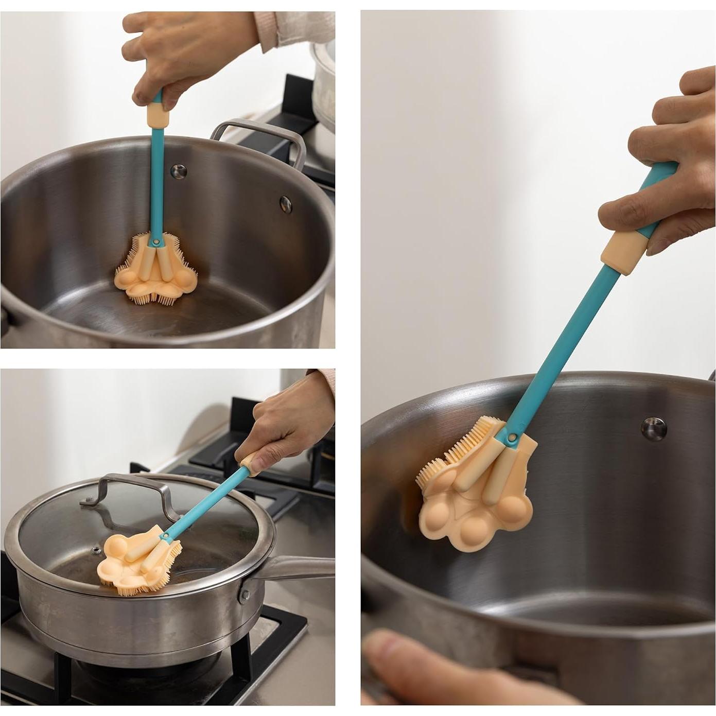 Cepillo de Silicona Ajustable Chemimoso para Botellas y Biberones