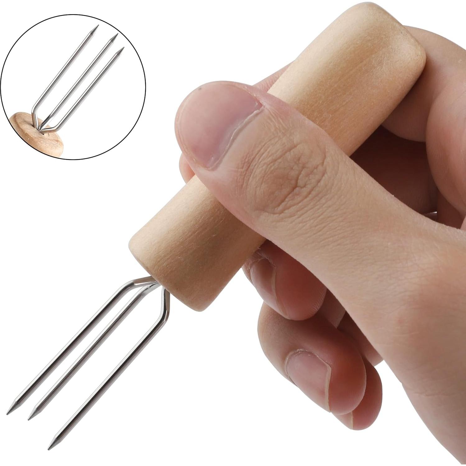 Juego de 12 Sujetadores de Mazorcas de Maíz CHWAIKA Acero Inoxidable