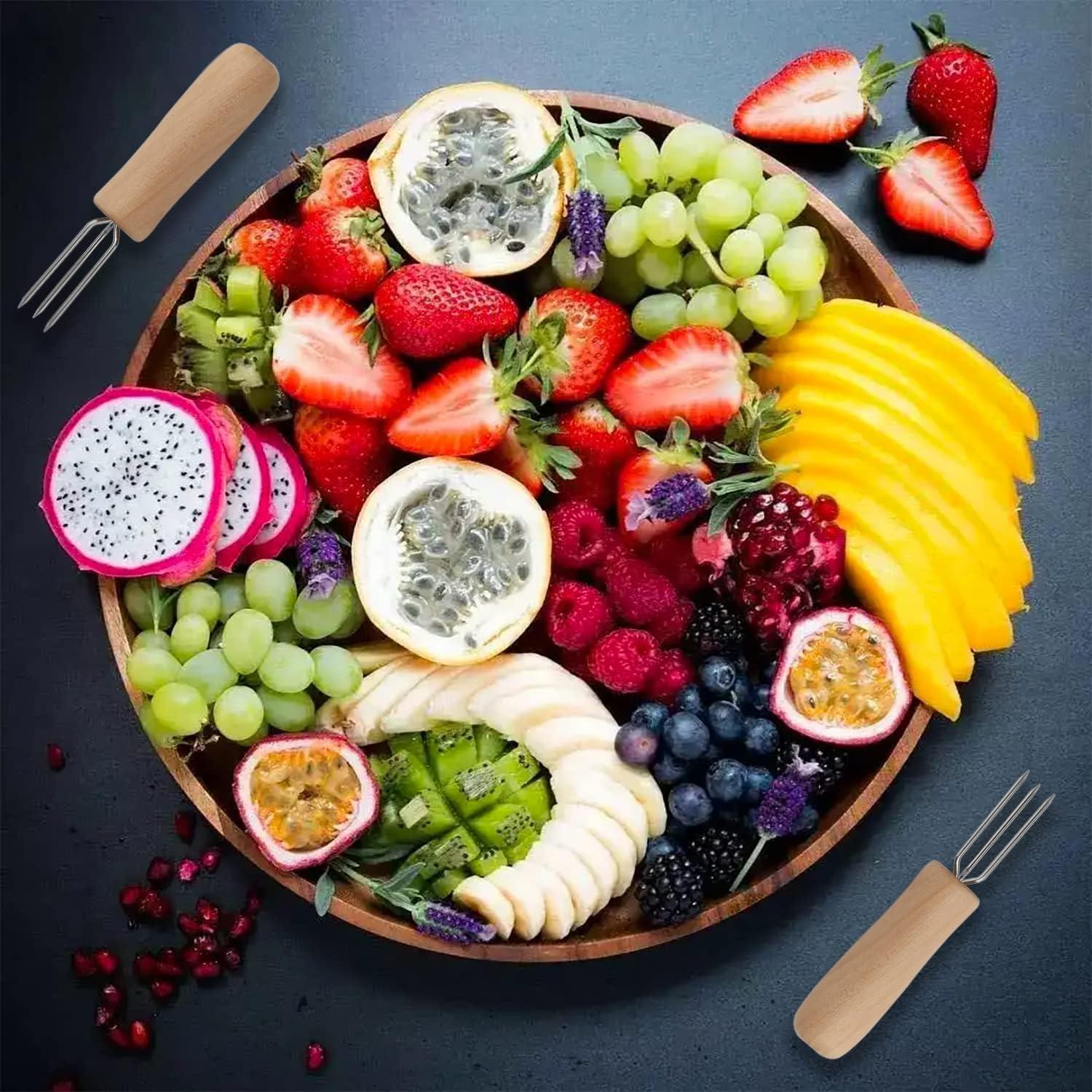 Juego de 12 Sujetadores de Mazorcas de Maíz CHWAIKA Acero Inoxidable