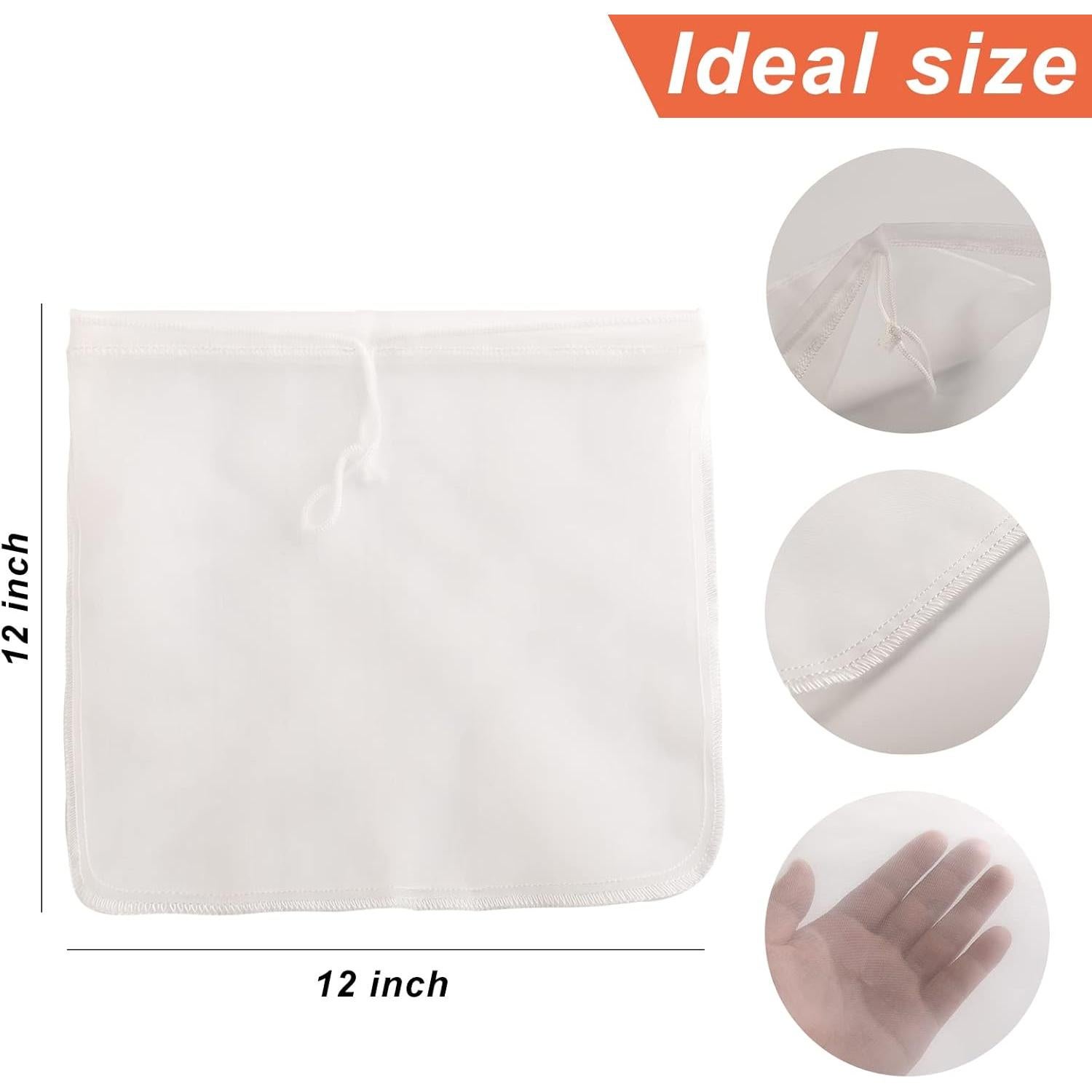 Kimmama Bolsa de Leche de Nueces 2 Pack 30.48x30.48cm Nylon