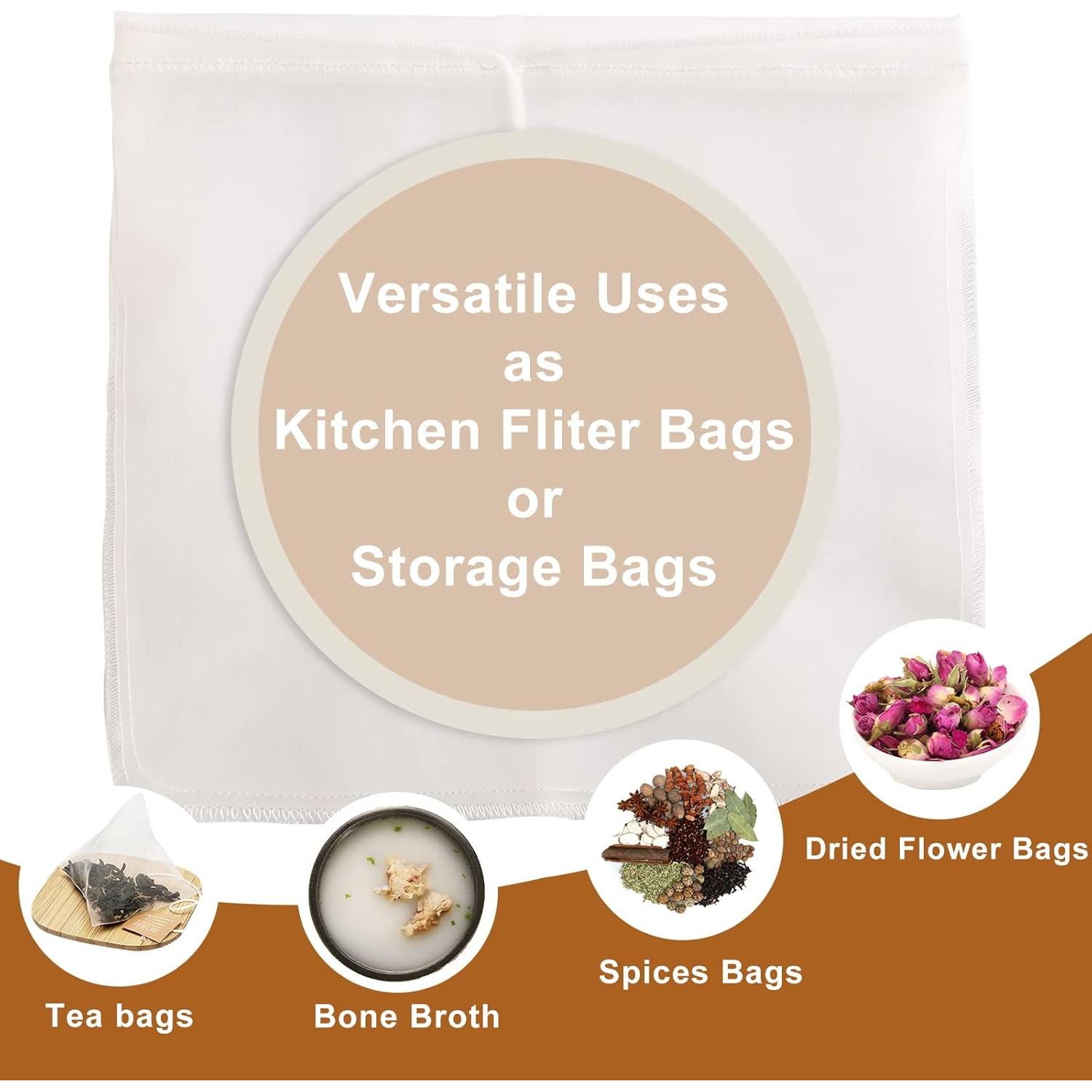 Kimmama Bolsa de Leche de Nueces 2 Pack 30.48x30.48cm Nylon