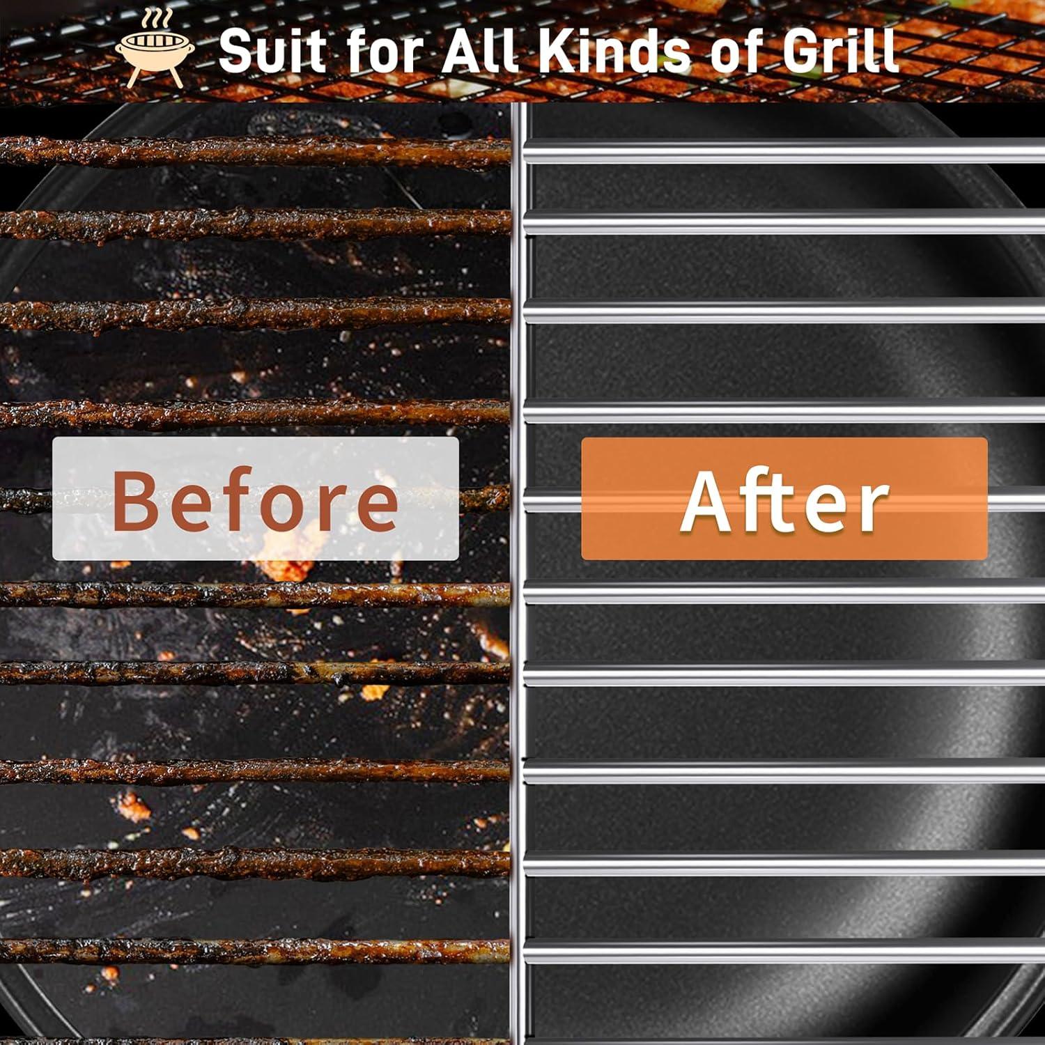 Cepillo de Parrilla BBQ PePeng Doble Cabeza con Raspador