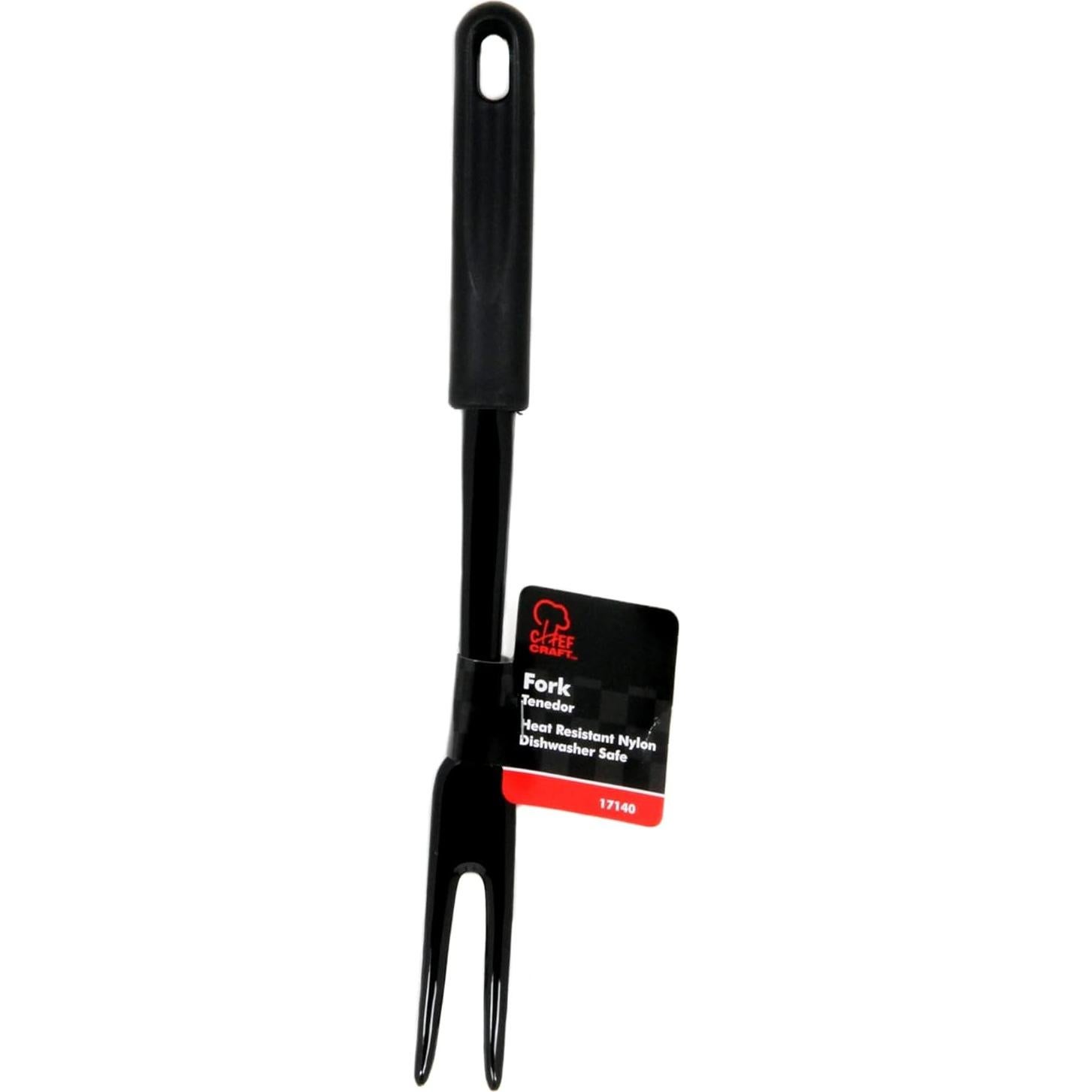 Tenedor de Cocina de Nylon Chef Craft 30.48 cm Negro