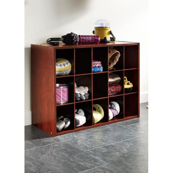 Organizador Apilable ClosetMaid 15 Cubos Cereza Oscura