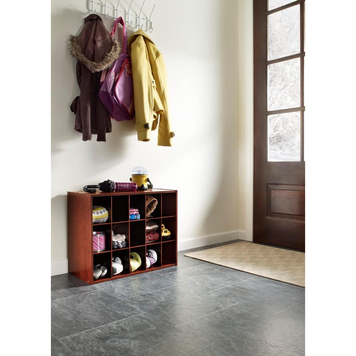 Organizador Apilable ClosetMaid 15 Cubos Cereza Oscura