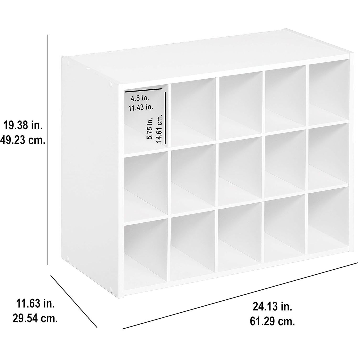 Organizador Apilable ClosetMaid 15 Cubos Cereza Oscura