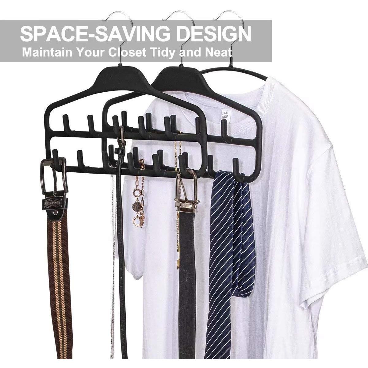 Organizador de Perchas para Cinturones FairyHaus 2 Pack Negro