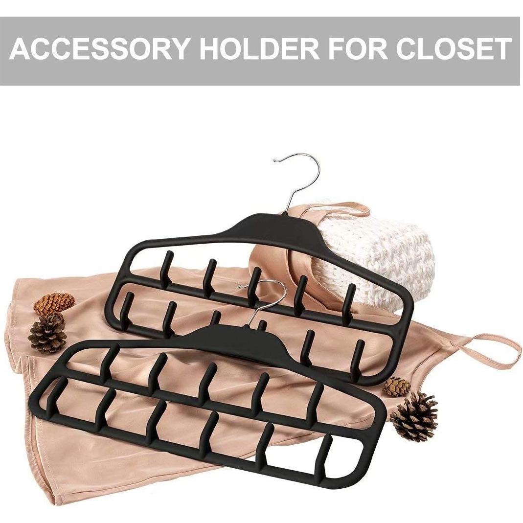 Organizador de Perchas para Cinturones FairyHaus 2 Pack Negro