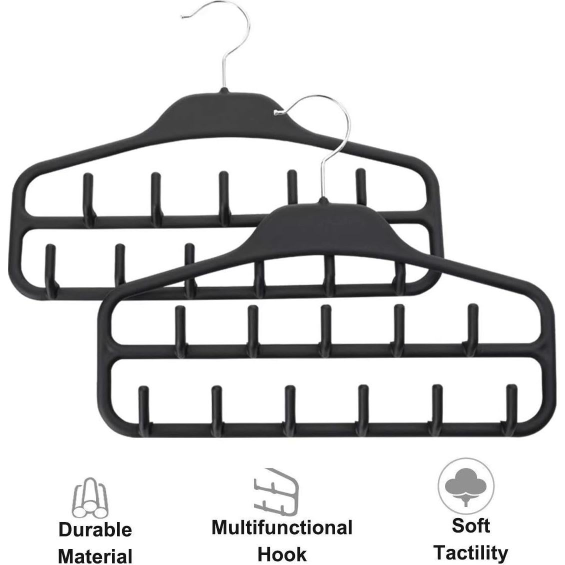 Organizador de Perchas para Cinturones FairyHaus 2 Pack Negro