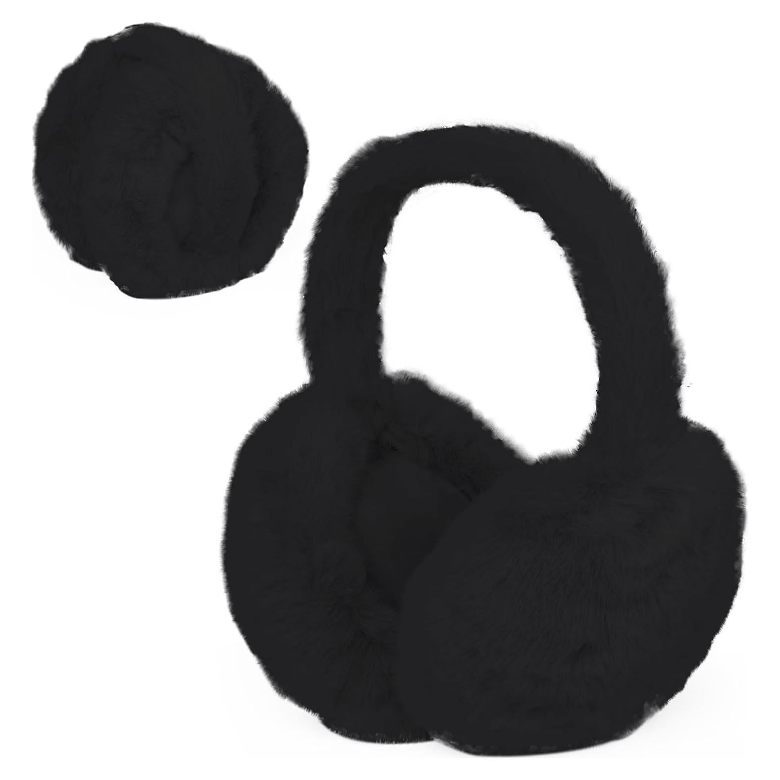 Diadema de Orejeras Plegable Duxesuk para Invierno - Negro