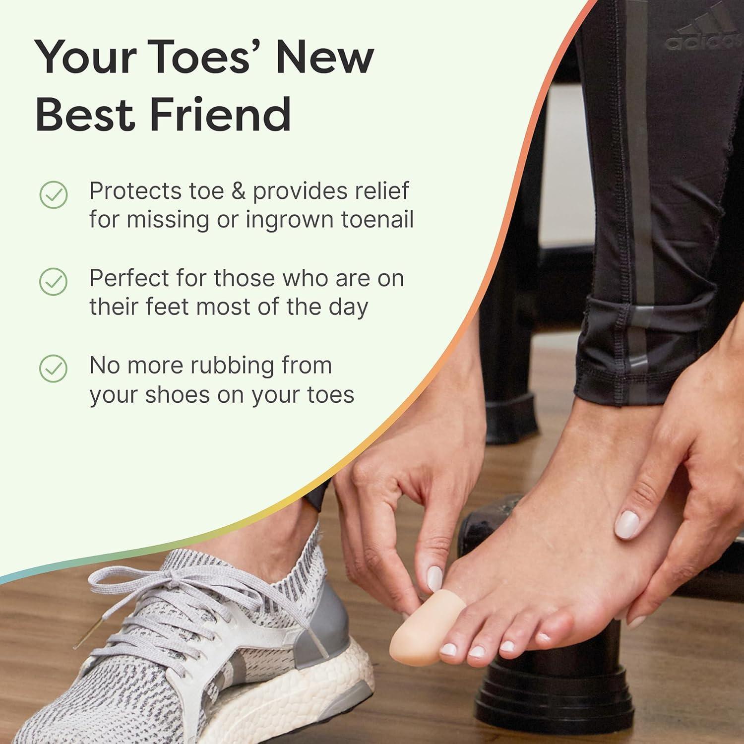 ZenToes Almohadillas de Gel para Dedos Pequeños - 6 Piezas Beige