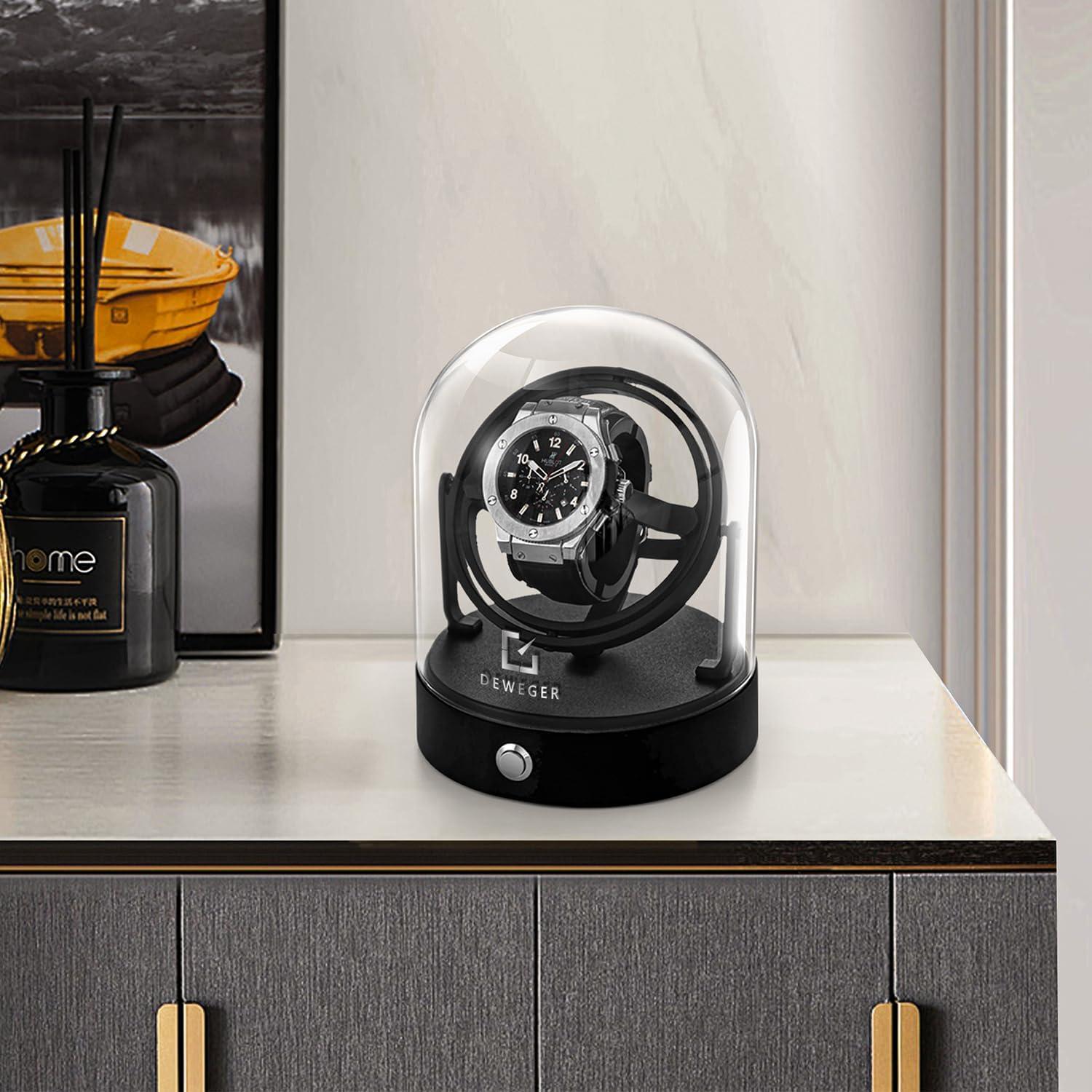 Winder de Reloj DEWEGER Orbit Unisex Motor Silencioso 30.3x19.4cm