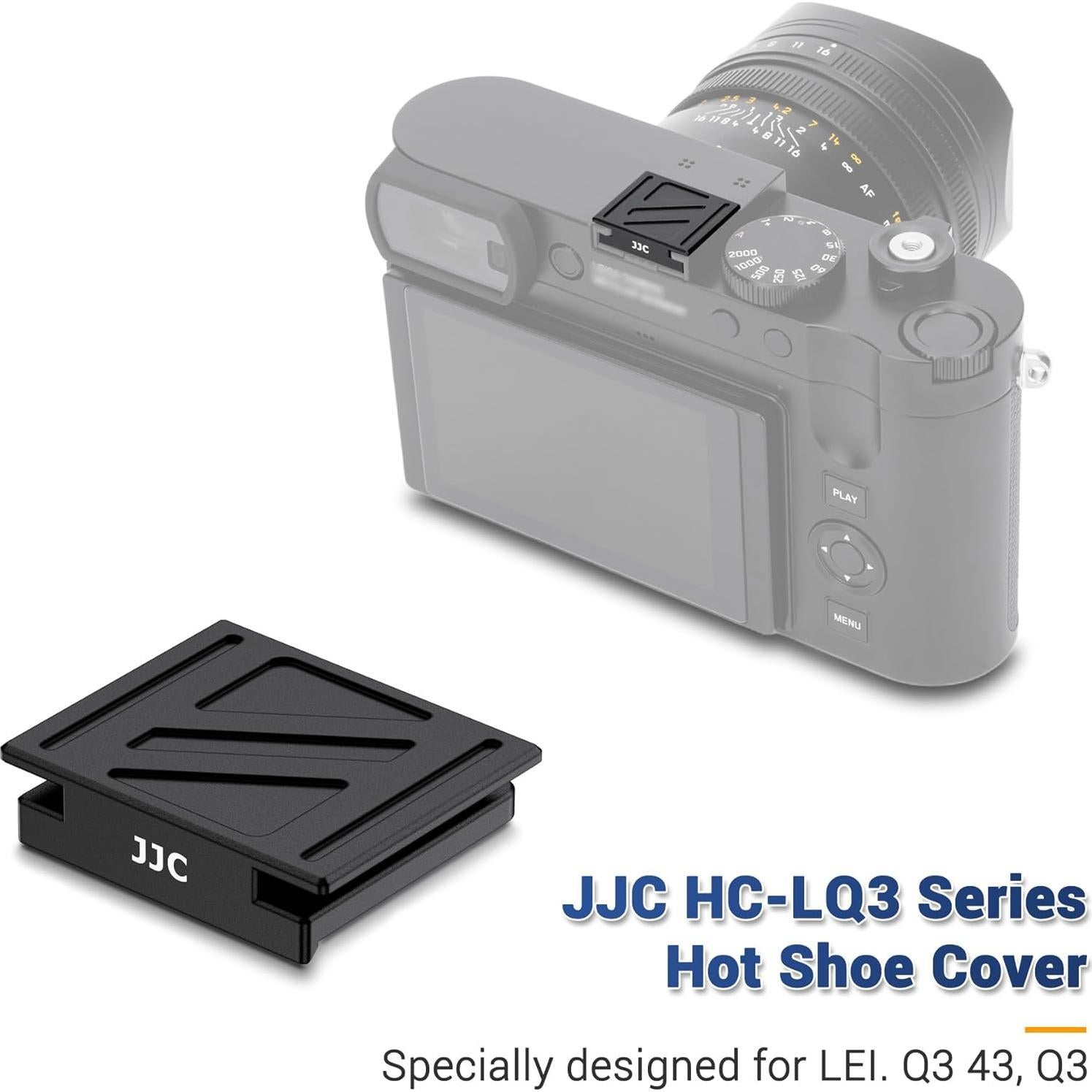 Tapa de zapata caliente JJC para cámaras Leica Q3/Q2 - Aluminio Negro