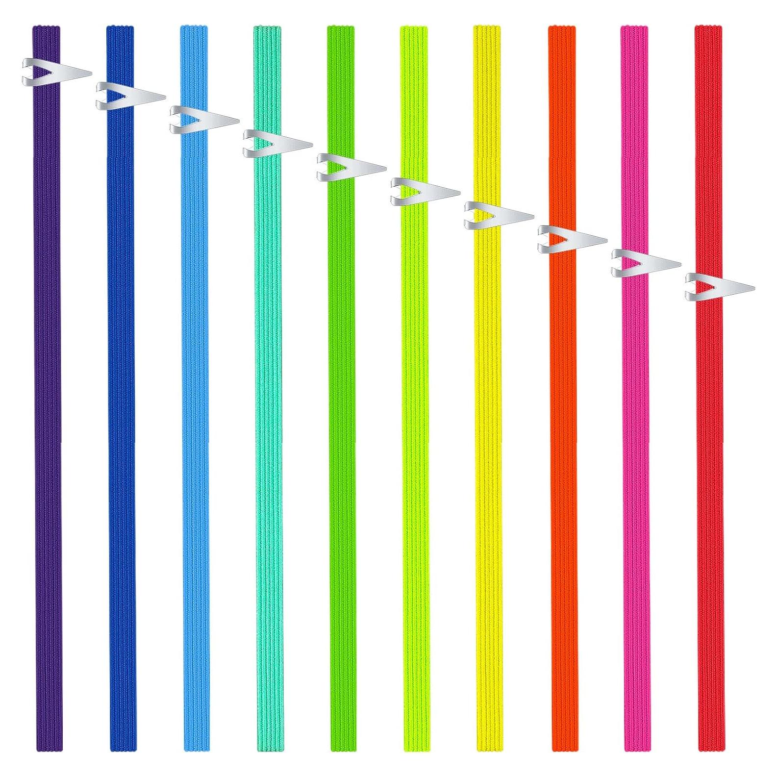 Juego de 20 Marcadores de Libros Elásticos Zonon Multicolor