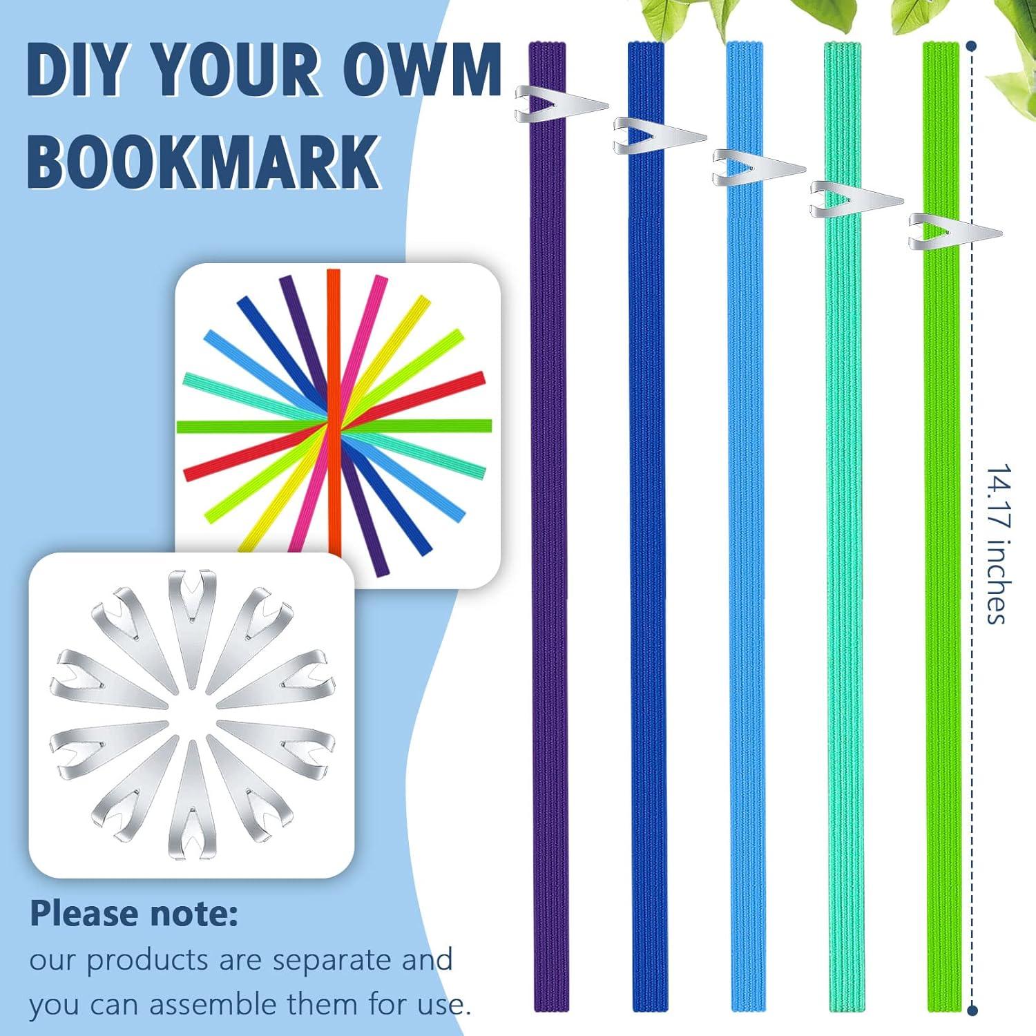 Juego de 20 Marcadores de Libros Elásticos Zonon Multicolor