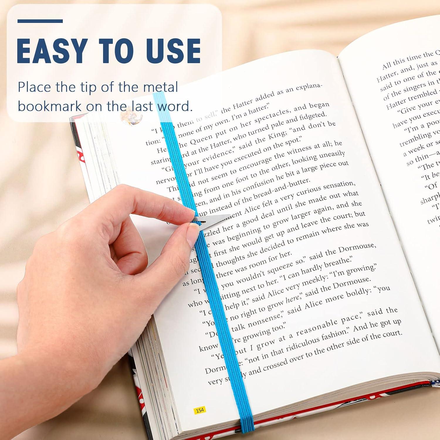 Juego de 20 Marcadores de Libros Elásticos Zonon Multicolor