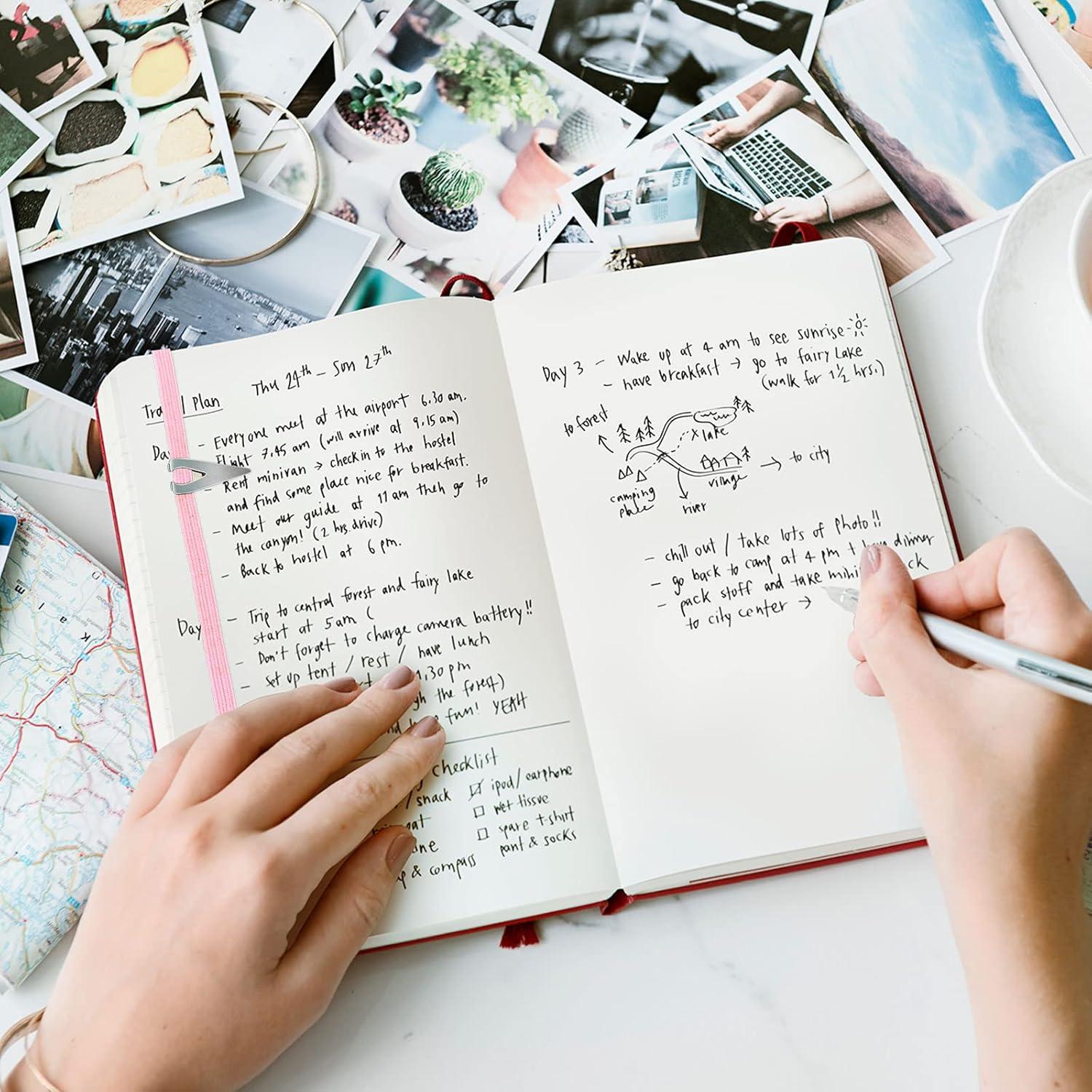 Juego de 20 Marcadores de Libros Elásticos Zonon Multicolor