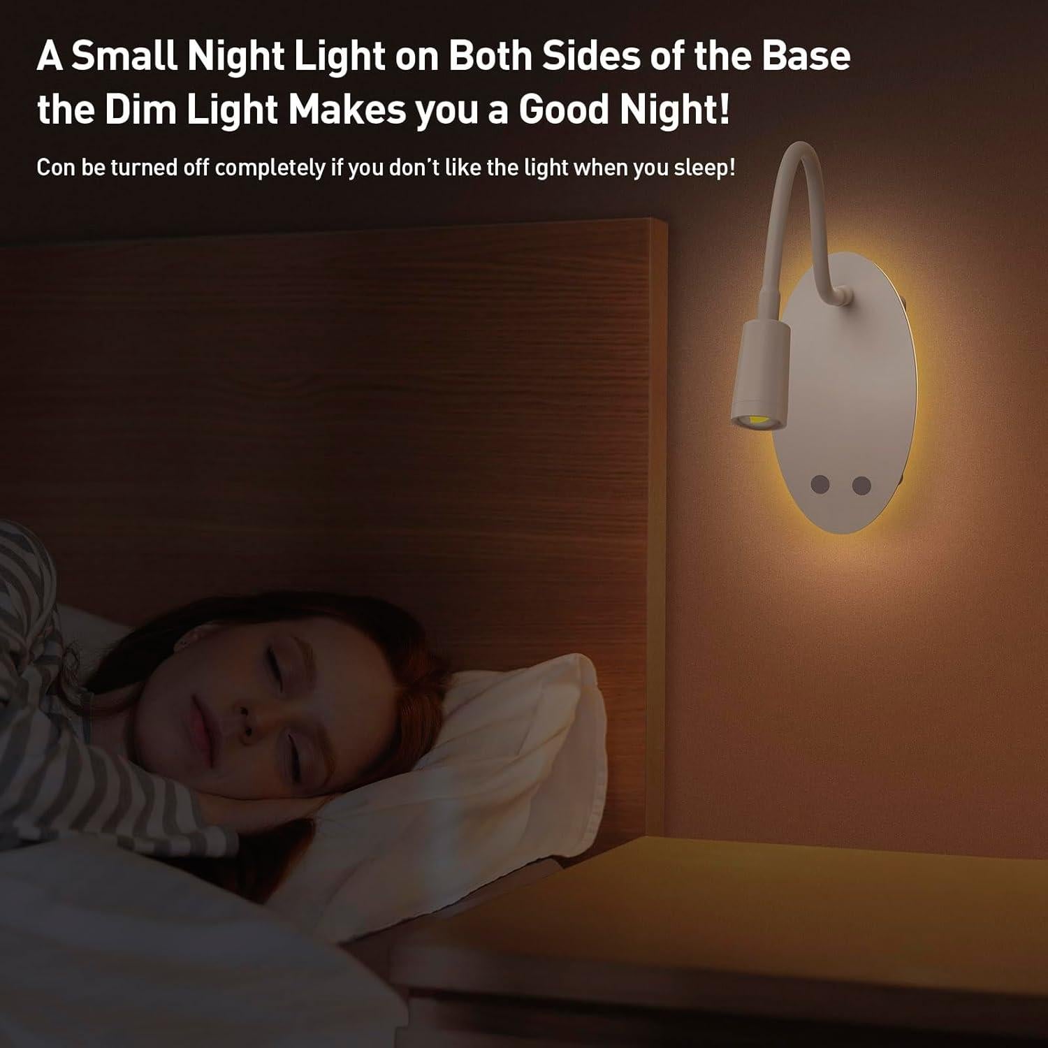 Luz de lectura Jowbeam recargable 360° con 3 colores