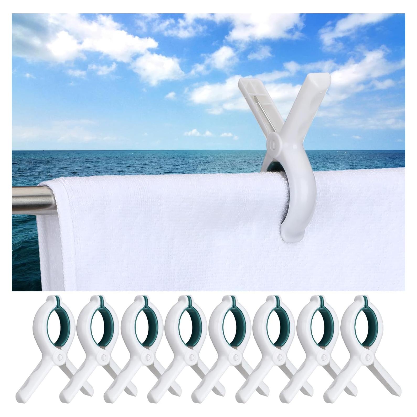 Clips para Toallas de Barco Hushee DUN2982 - 8 Piezas Resistentes