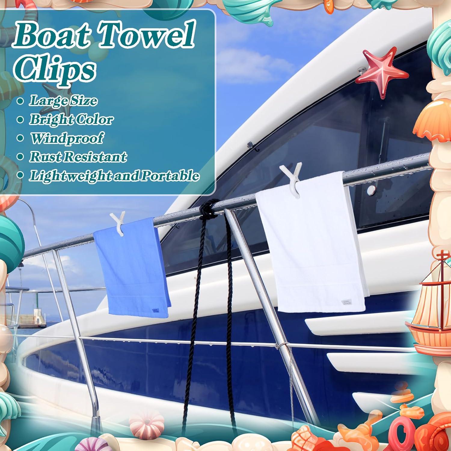 Clips para Toallas de Barco Hushee DUN2982 - 8 Piezas Resistentes