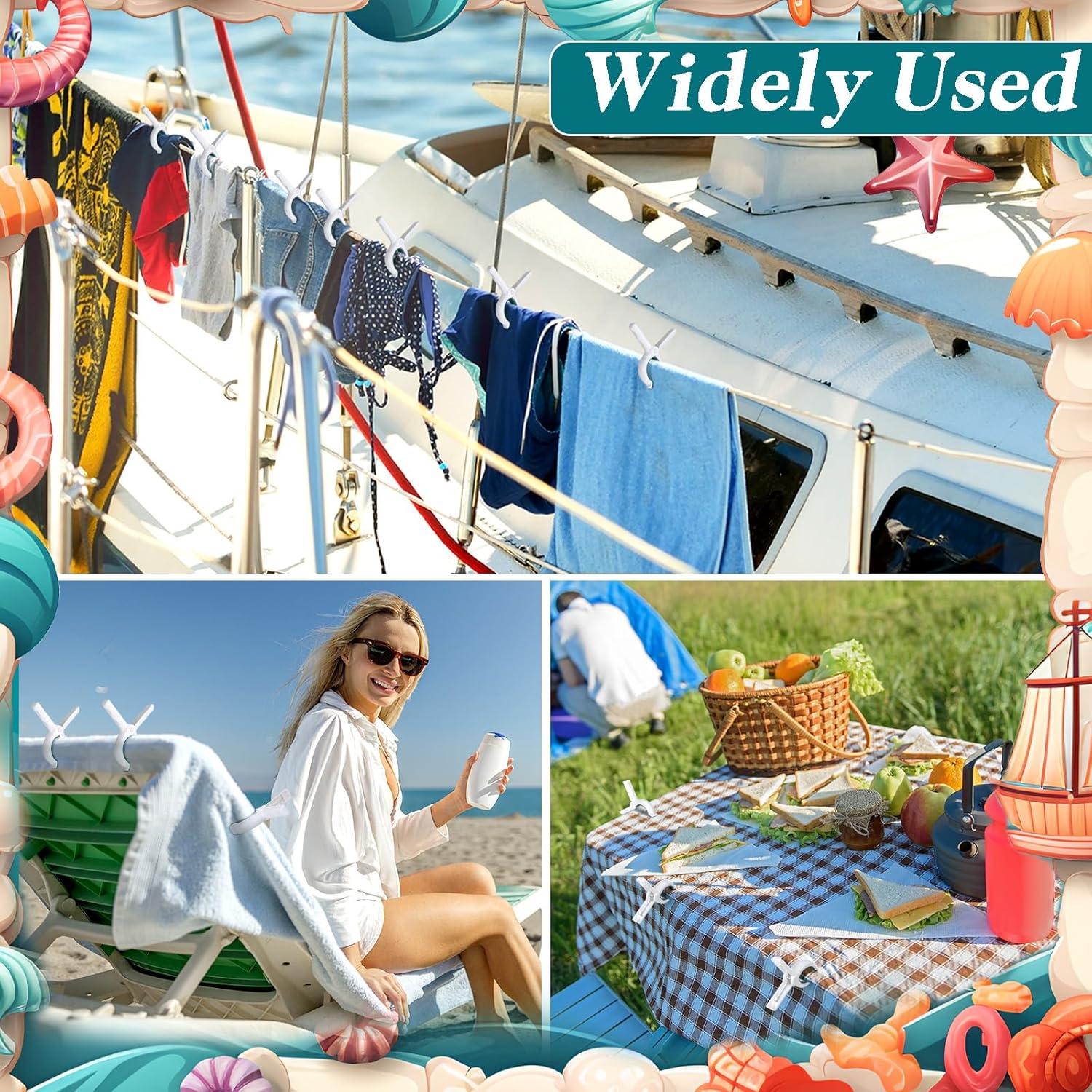 Clips para Toallas de Barco Hushee DUN2982 - 8 Piezas Resistentes