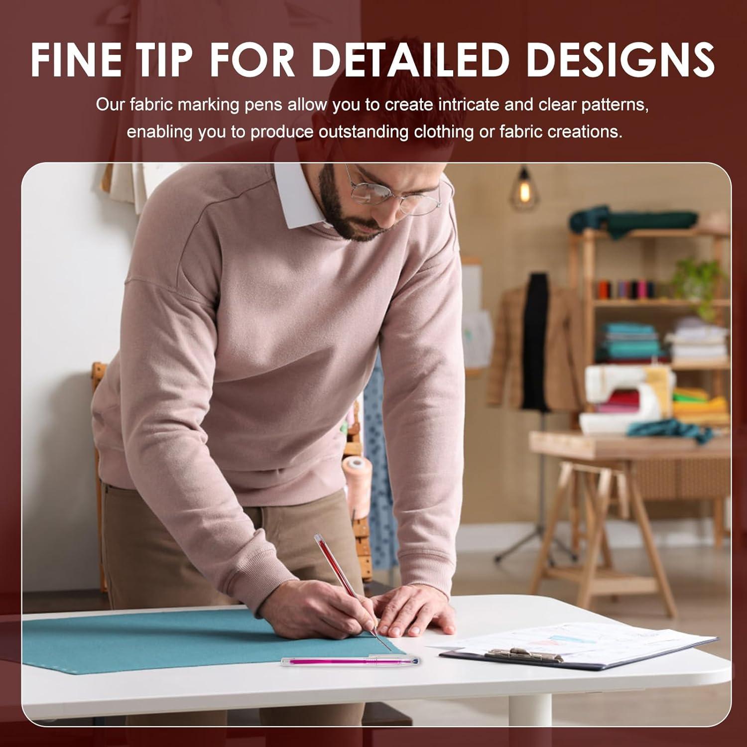 24 Bolígrafos Borrables por Calor YFANITI para Tela