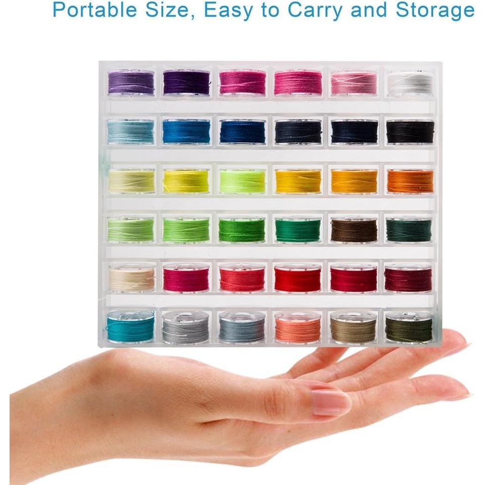 Juego de 36 Bobinas y Hilos de Coser BetyBedy - Tamaño Estándar