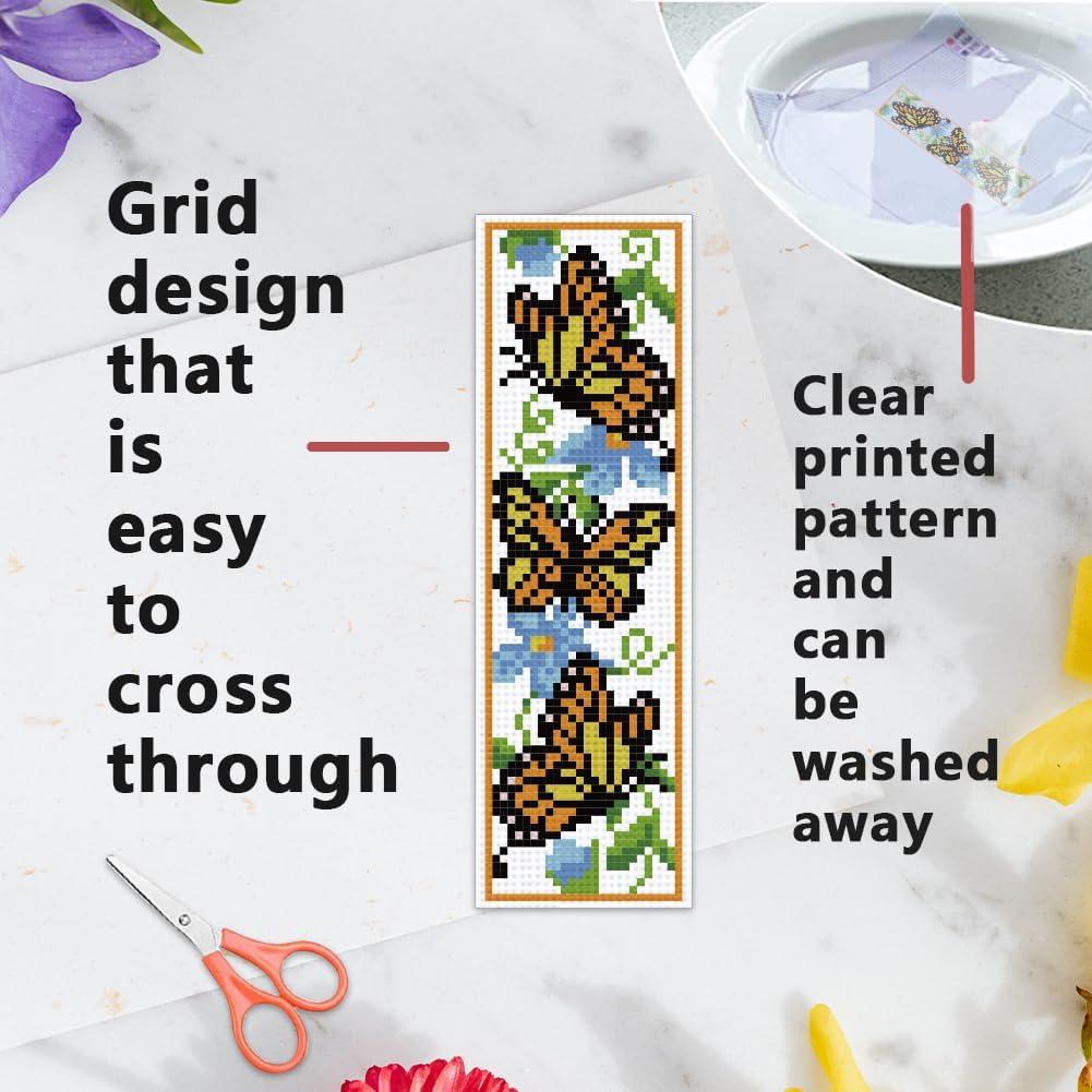 Kit de Bordado INFUNLY 6 Piezas Mariposas Insectos DIY