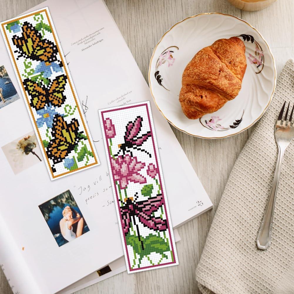 Kit de Bordado INFUNLY 6 Piezas Mariposas Insectos DIY